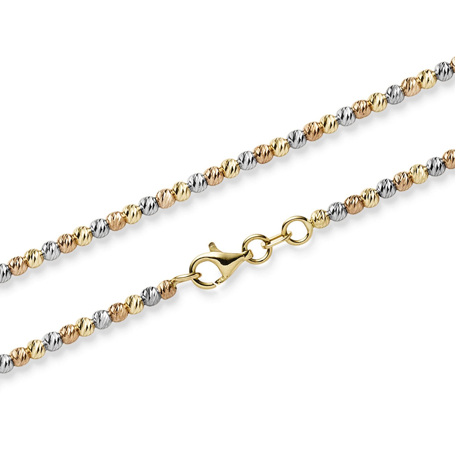 HOPLO Goldkette Goldkette Kugelkette Halskette 2,2