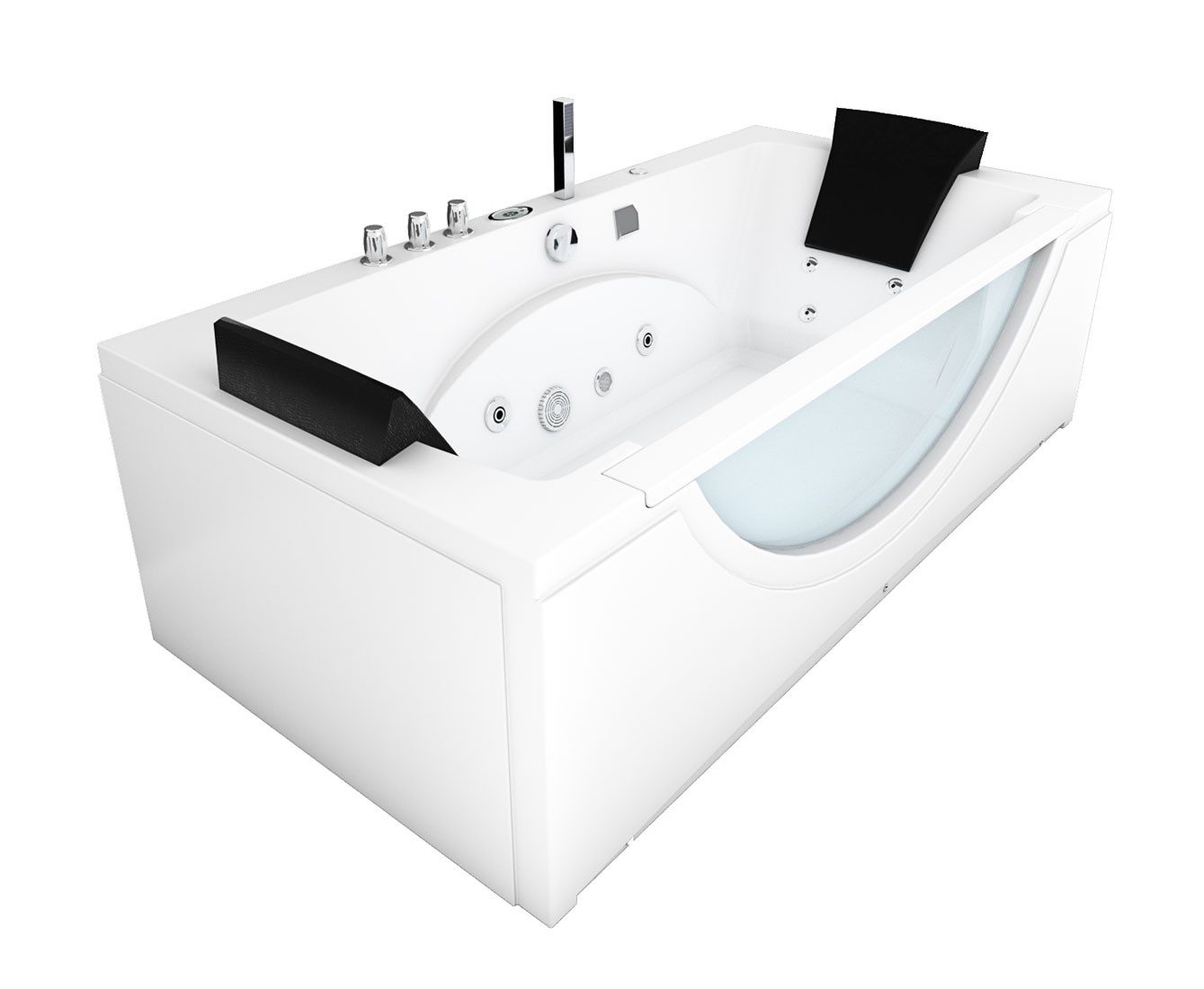 AcquaVapore Whirlpool-Badewanne Whirlpool Badewanne Eckwanne Wanne