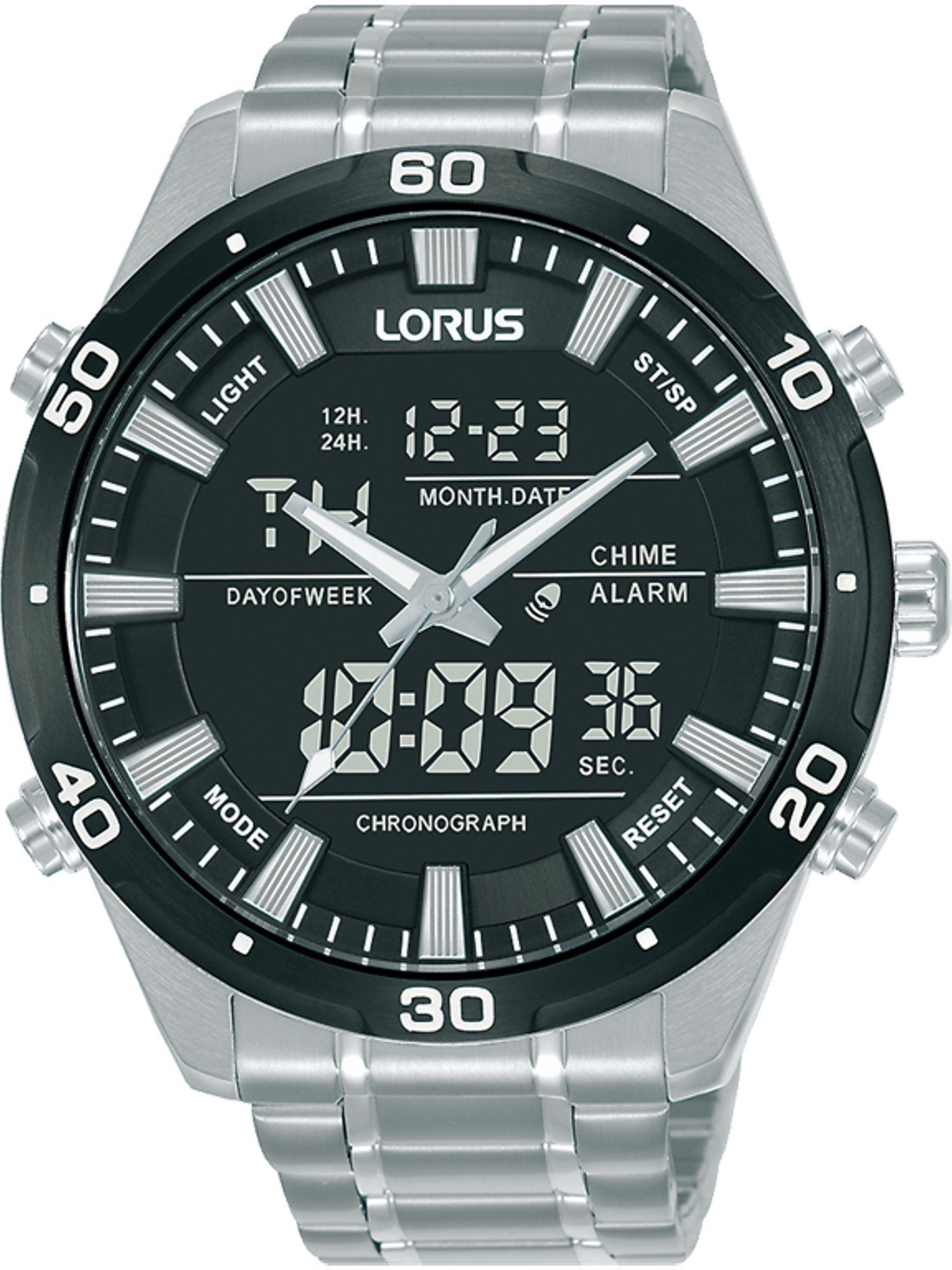 LORUS Chronograph Lorus Herren-Uhren Analog Quarz,
