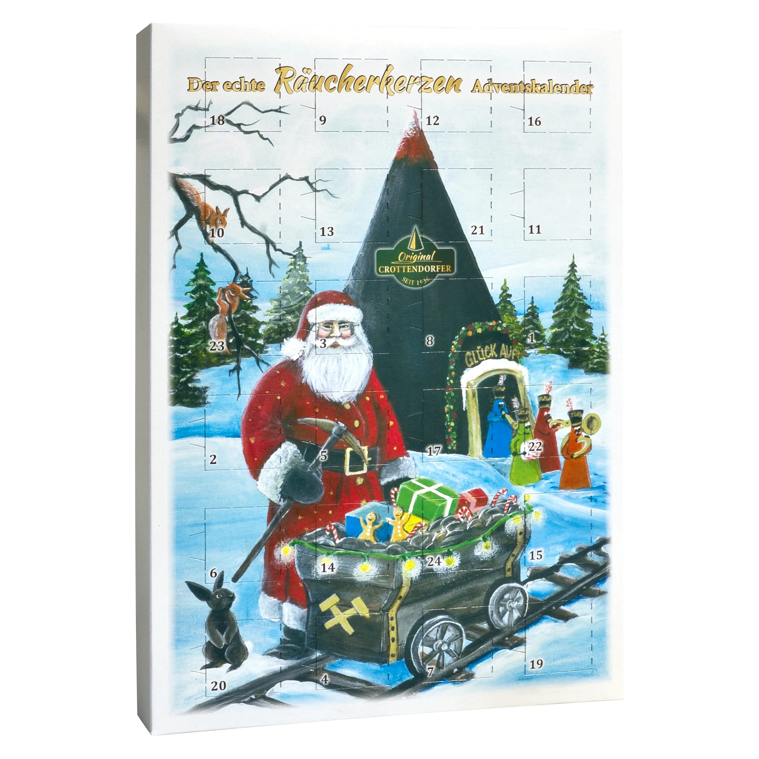 Crottendorfer Adventskalender Crottendorfer-Räucherkerzen-Adventskalender, 2025, 100% Made