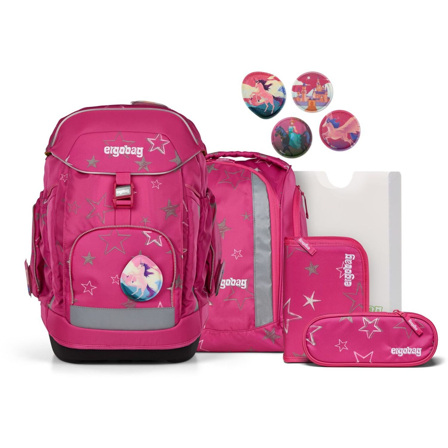 ergobag Schulranzen Maxi Schulrucksack Set 6-tlg.