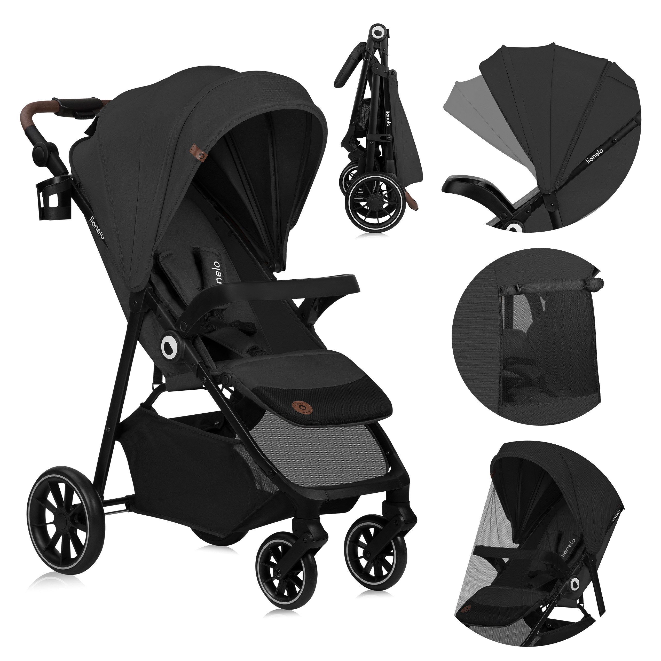 lionelo Kombi-Kinderwagen EMMA ONE, (Set), Wartungsfreie