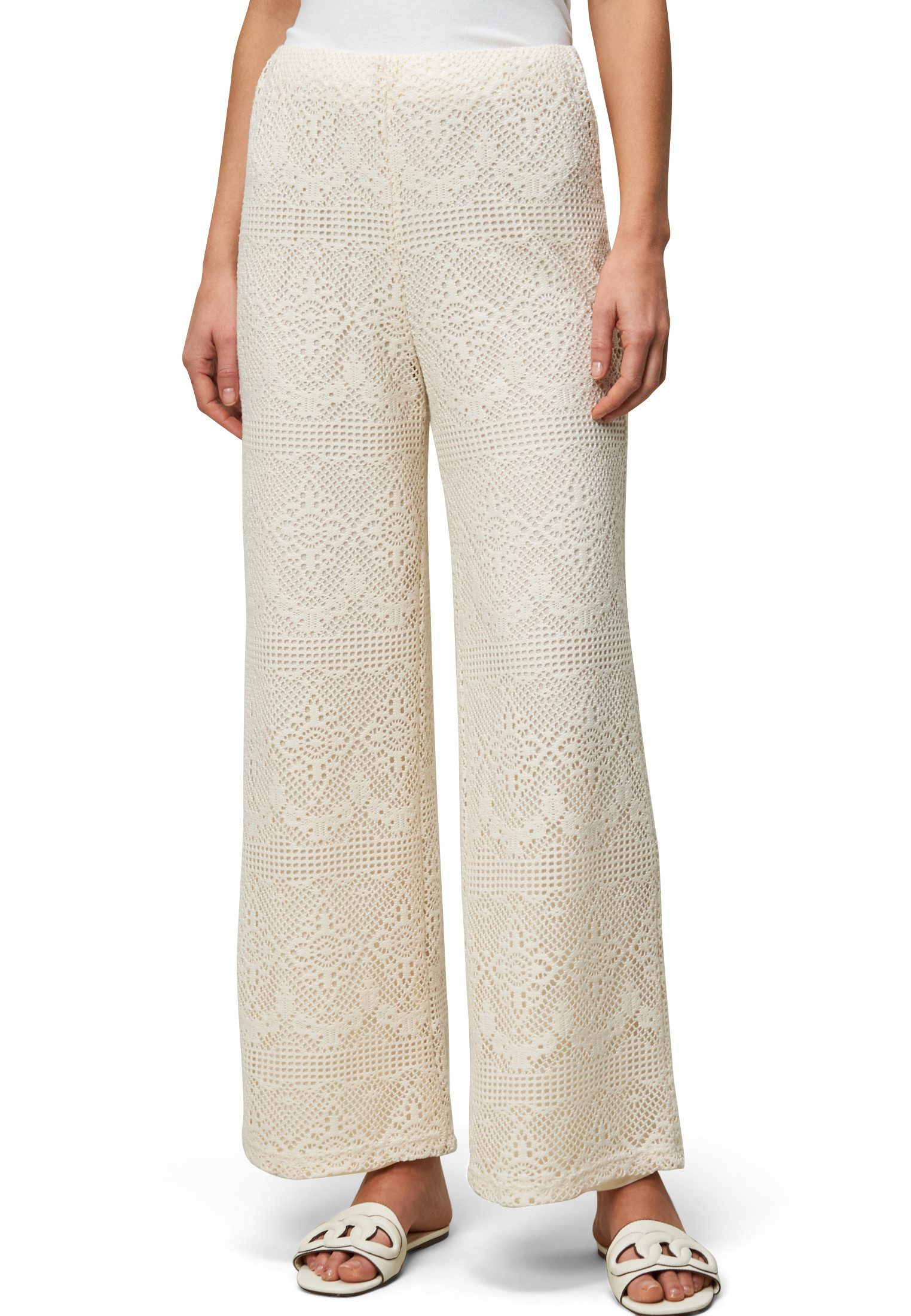 Zero Anzughose zero Damen Spitzenhose mit