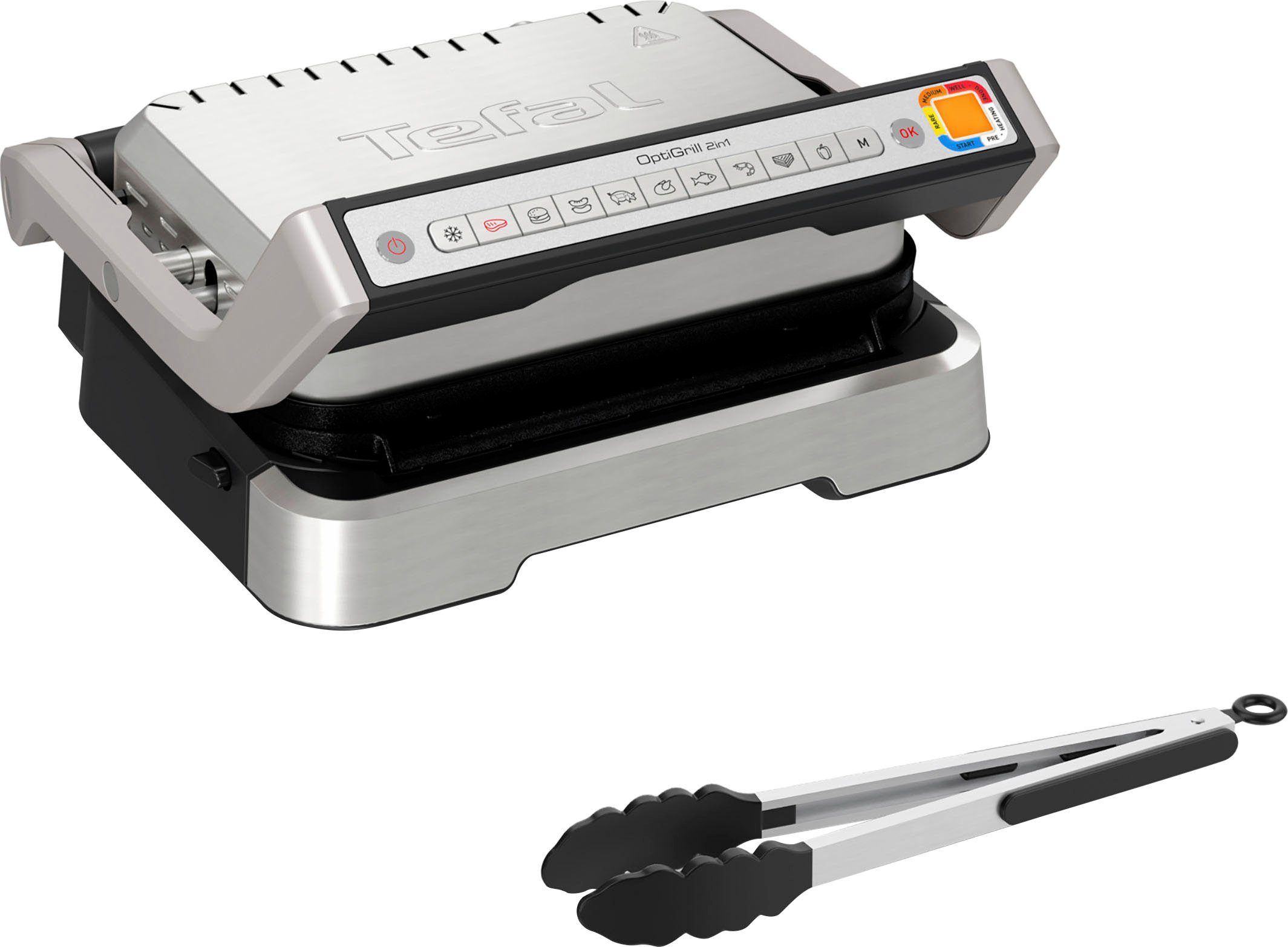 Tefal Kontaktgrill GC773D OptiGrill 2-in-1 mit