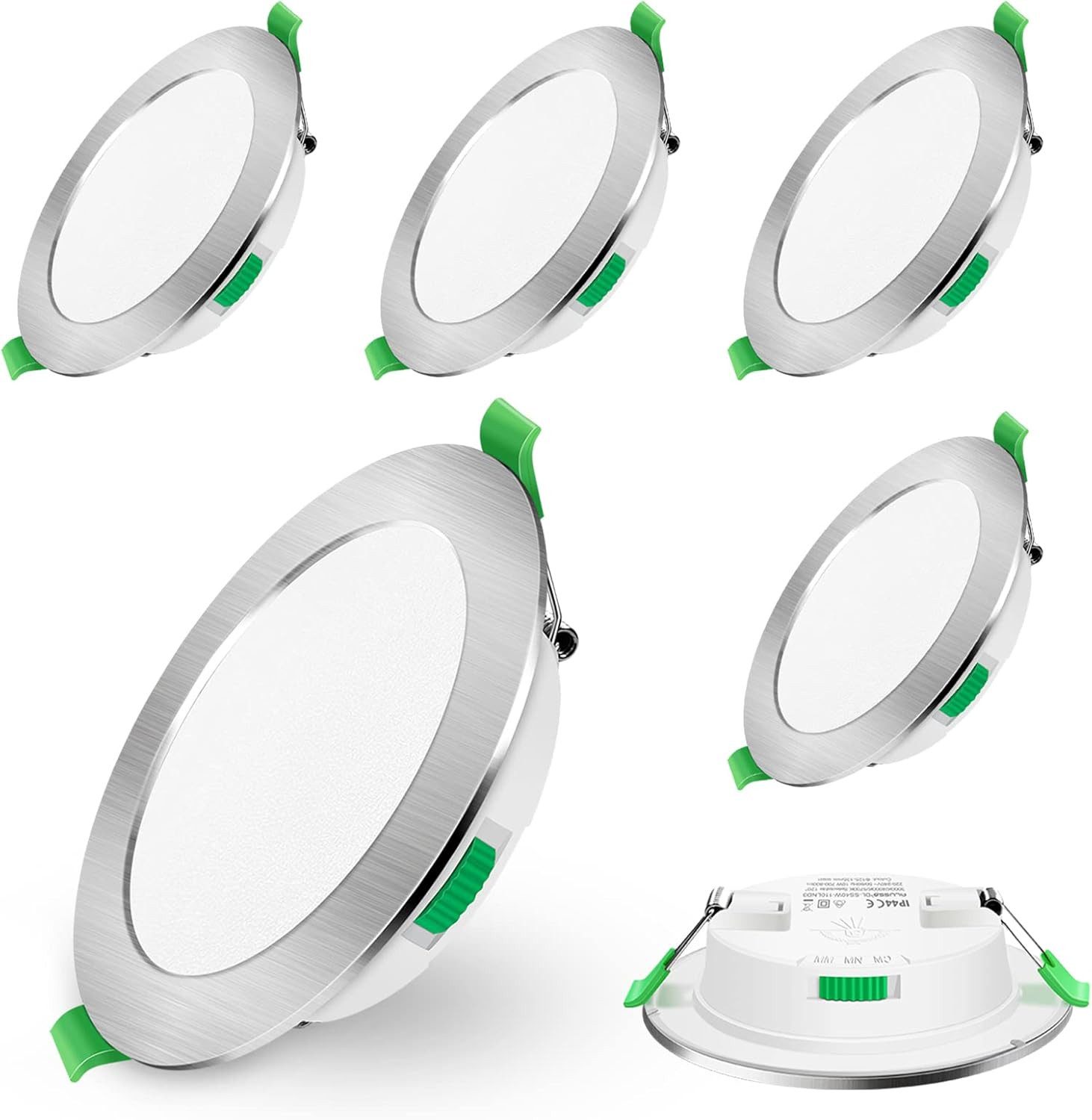 ALUSSO LED Einbaustrahler 6er-Set, Decken Leuchte,