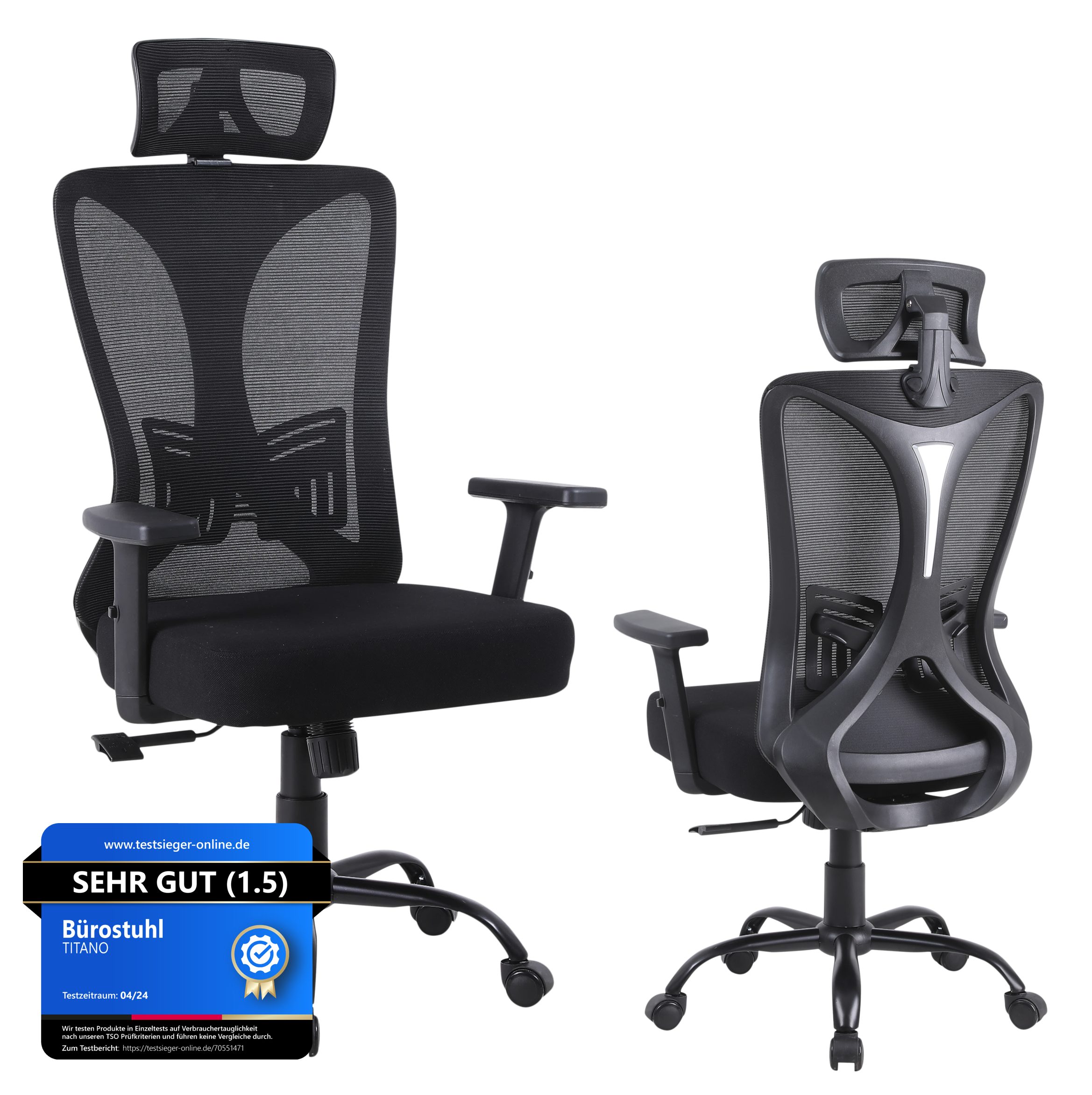 TITANO Bürostuhl EXECUTIVE (Ergonomischer Bürostuhl -