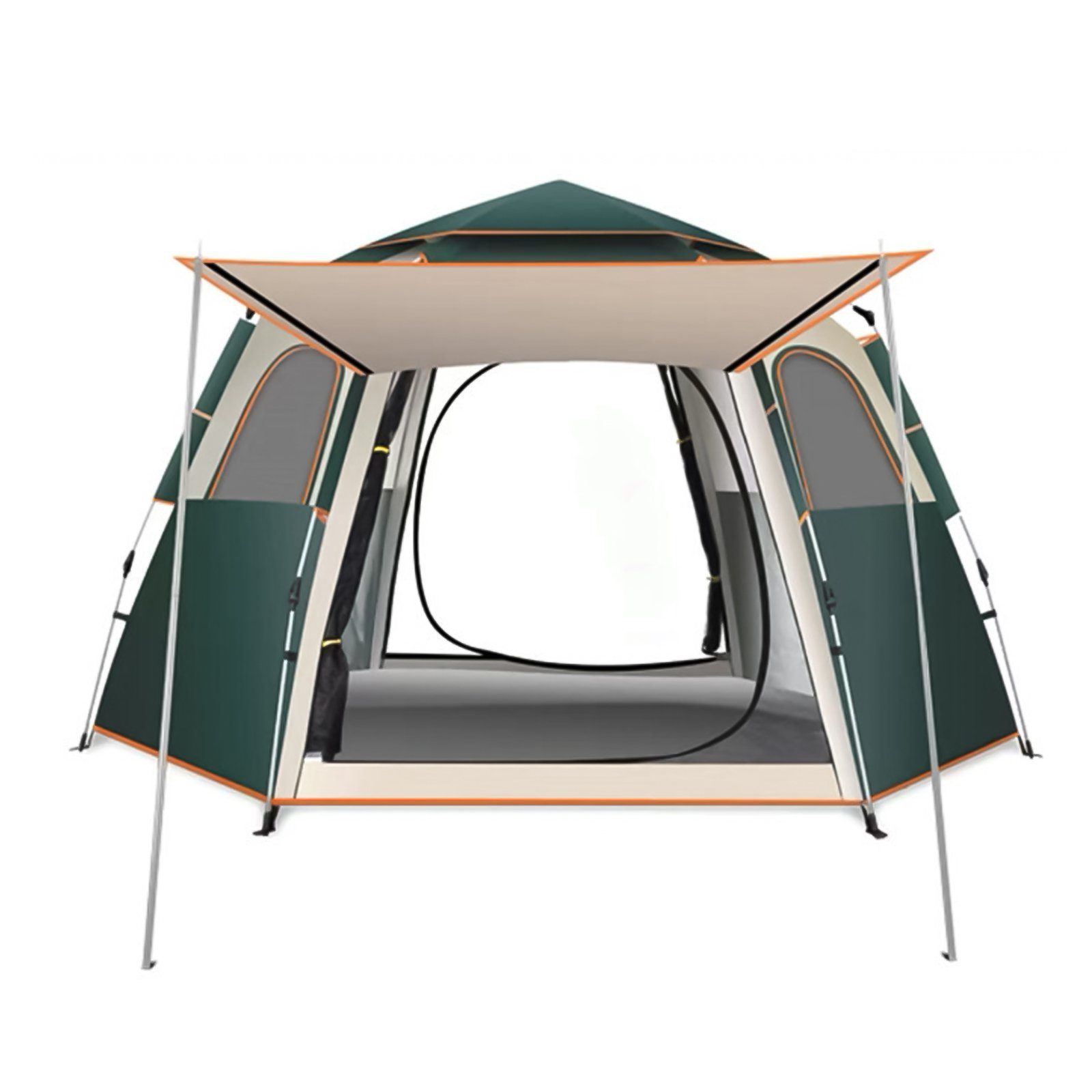 TWSOUL Wurfzelt sechseckiges Zelt, 240*240*135cm, Personen: