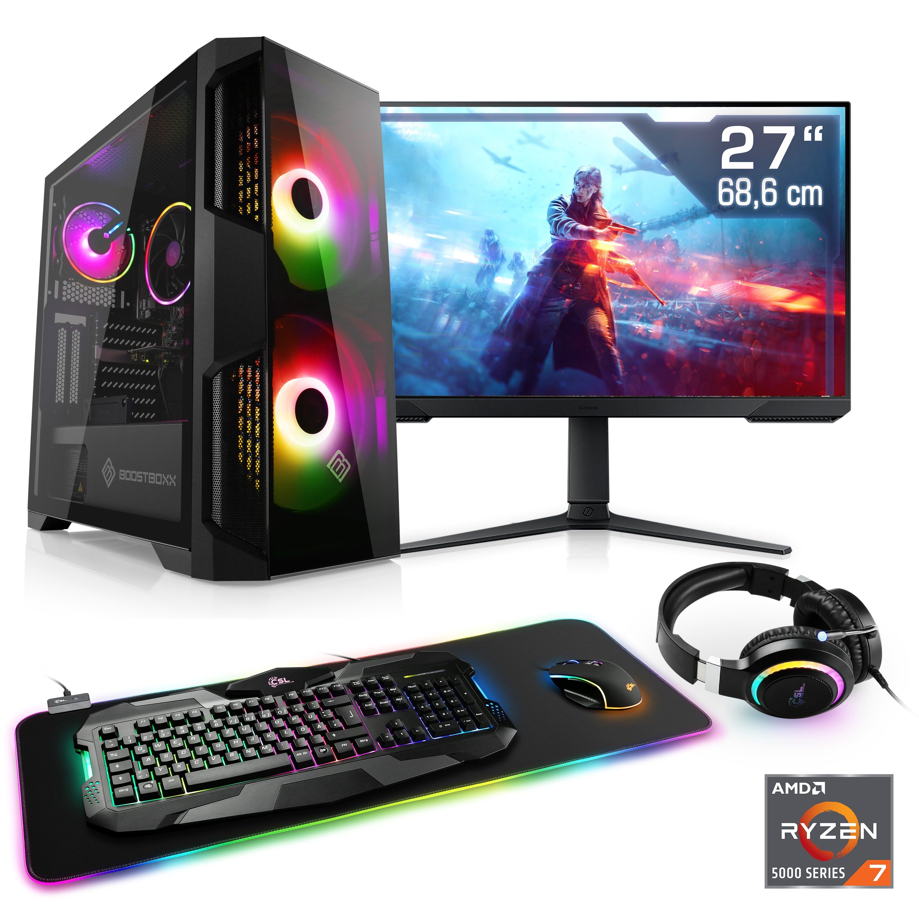 CSL RGB Edition V28752 Gaming-PC-Komplettsystem (27',