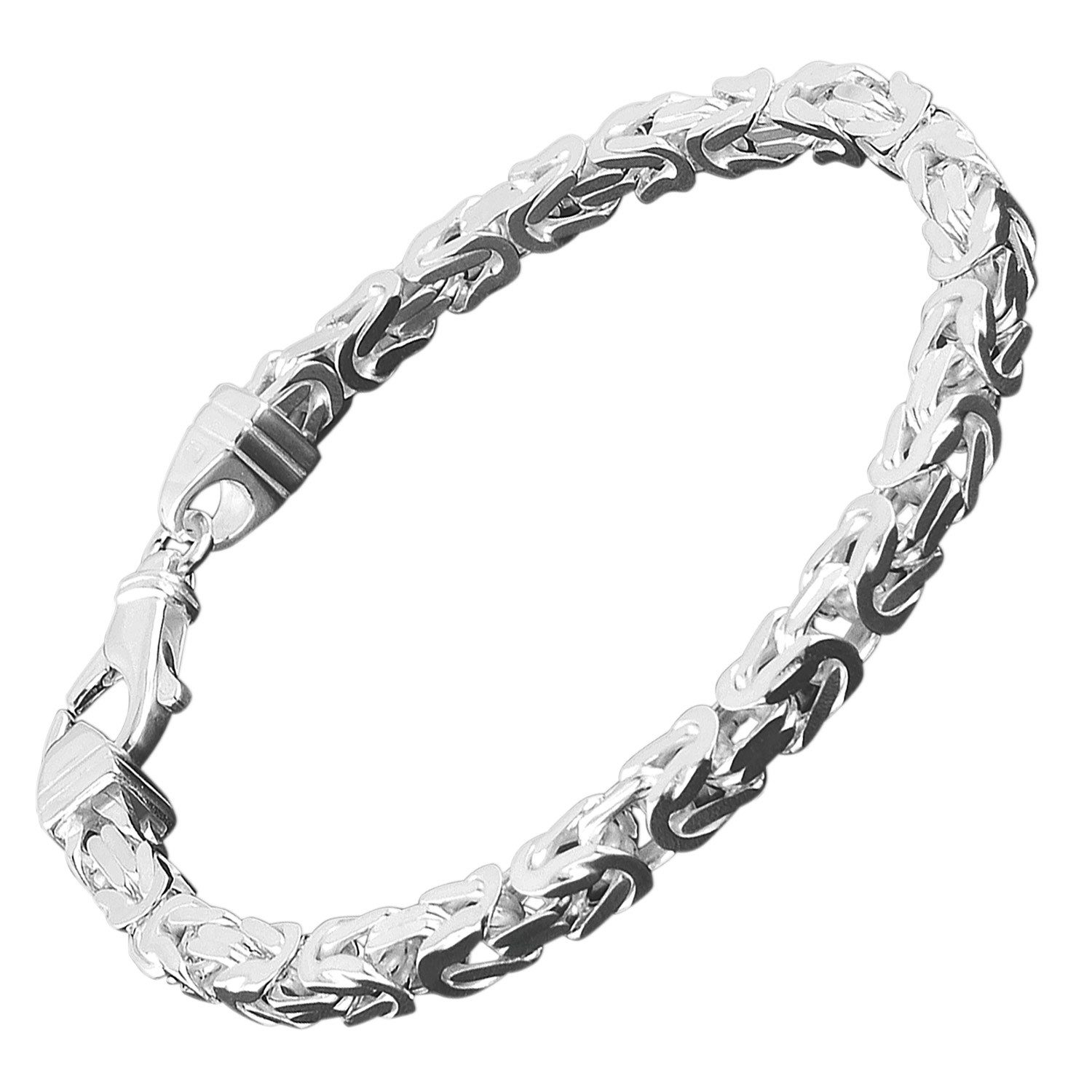 trendor Gliederarmband Königskette Sterlingsilber 925 Breite
