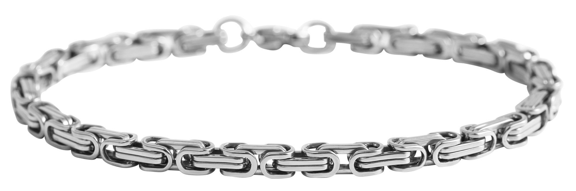 AKZENT Armband Ludwig Königskette, Herren, silberfarben,