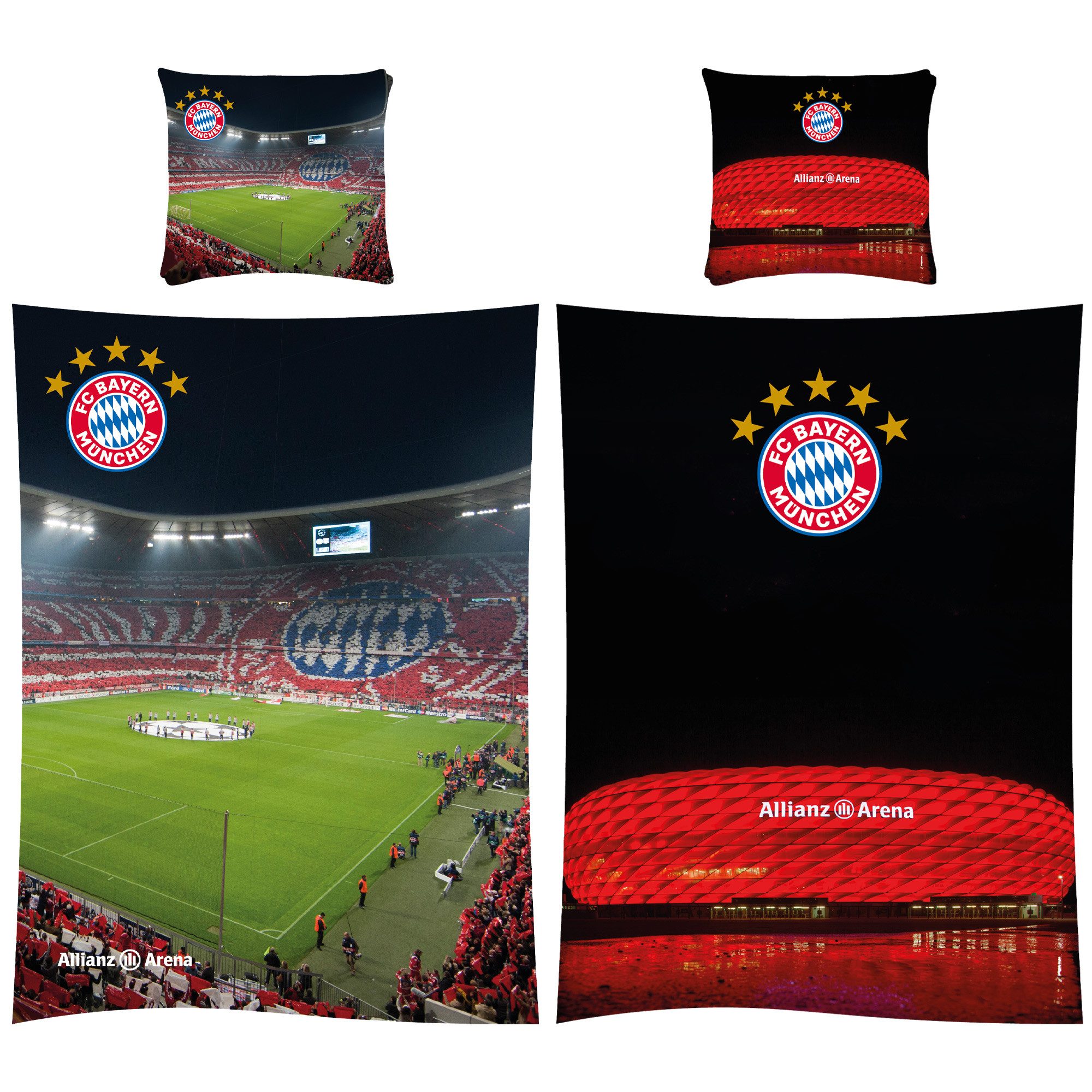 BERONAGE Kinderbettwäsche FC Bayern München Bettwäsche