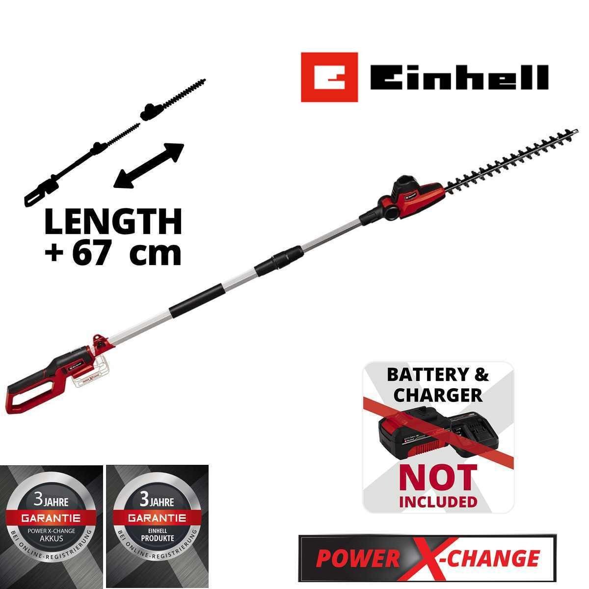 Einhell Akku-Heckenschere Einhell Teleskop-Heckenschere GC-HH 18/45