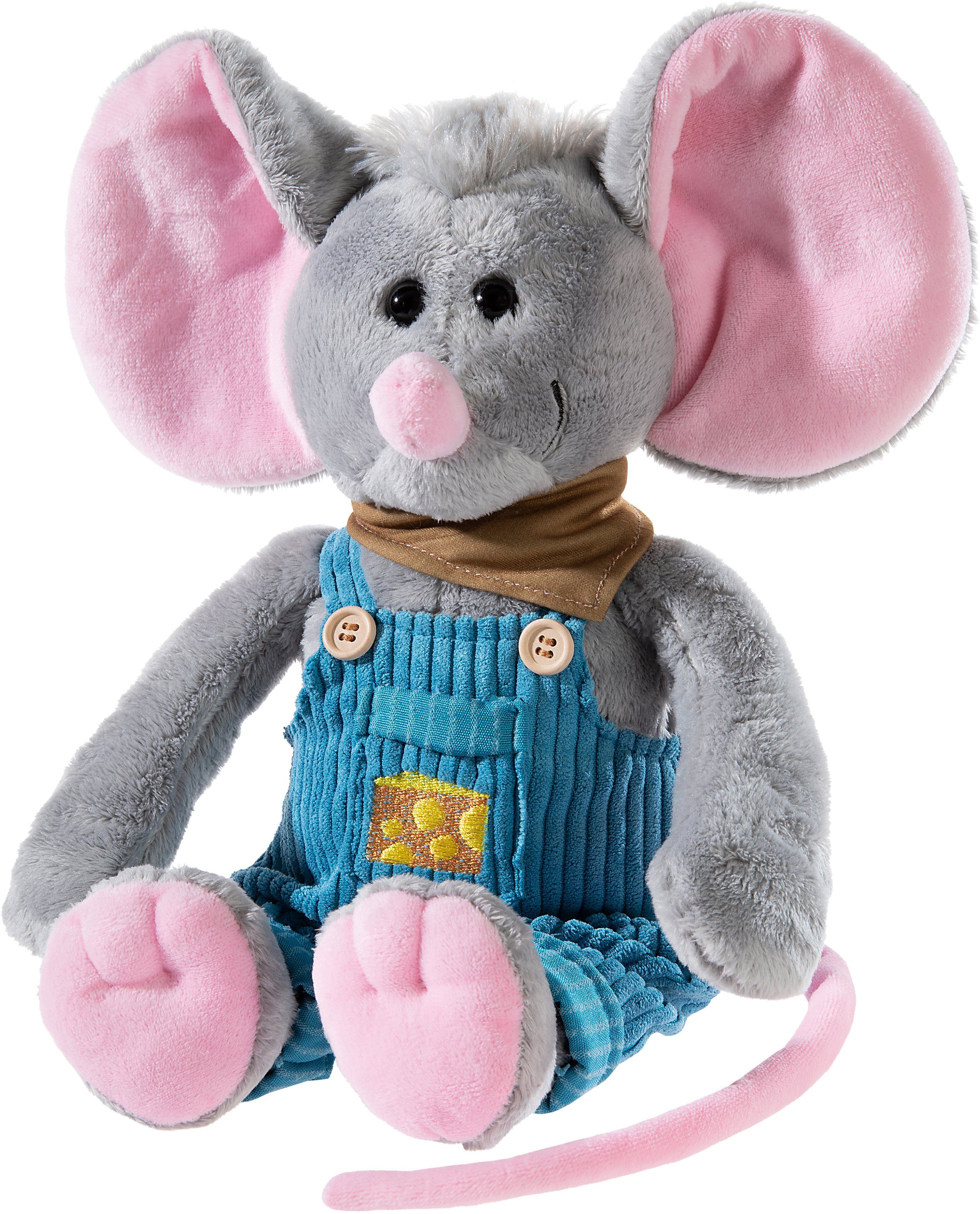 Heunec® Kuscheltier Latzhosen-Gang, Maus Kati Käse