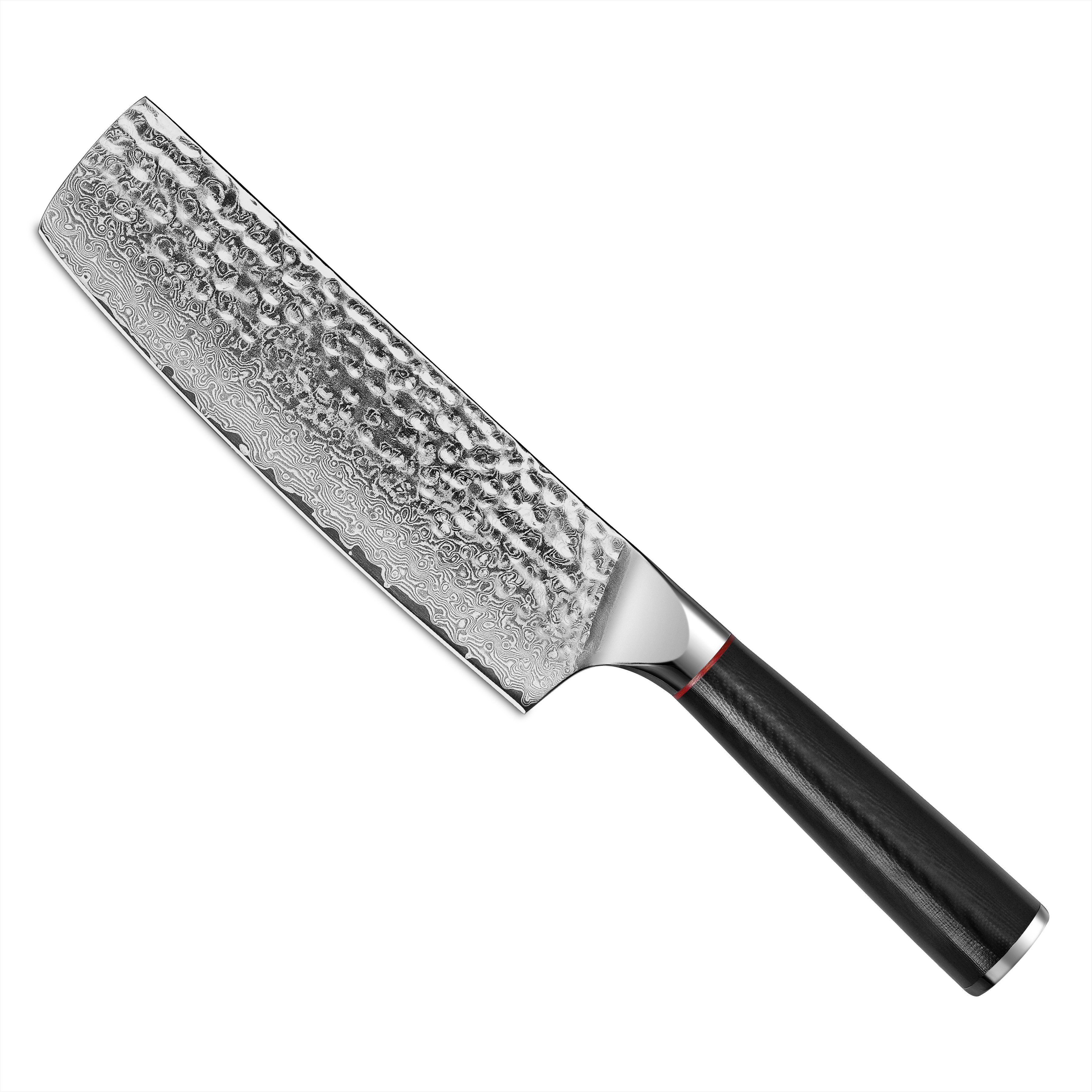 KingLux Damastmesser Küchenmesser Nakirimesser 67 Schichten