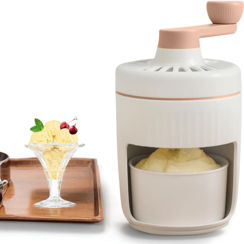ZEUOPQ Eismaschine Manuelle Eismaschine Kleine Mehrzweck-Slush-Maschine