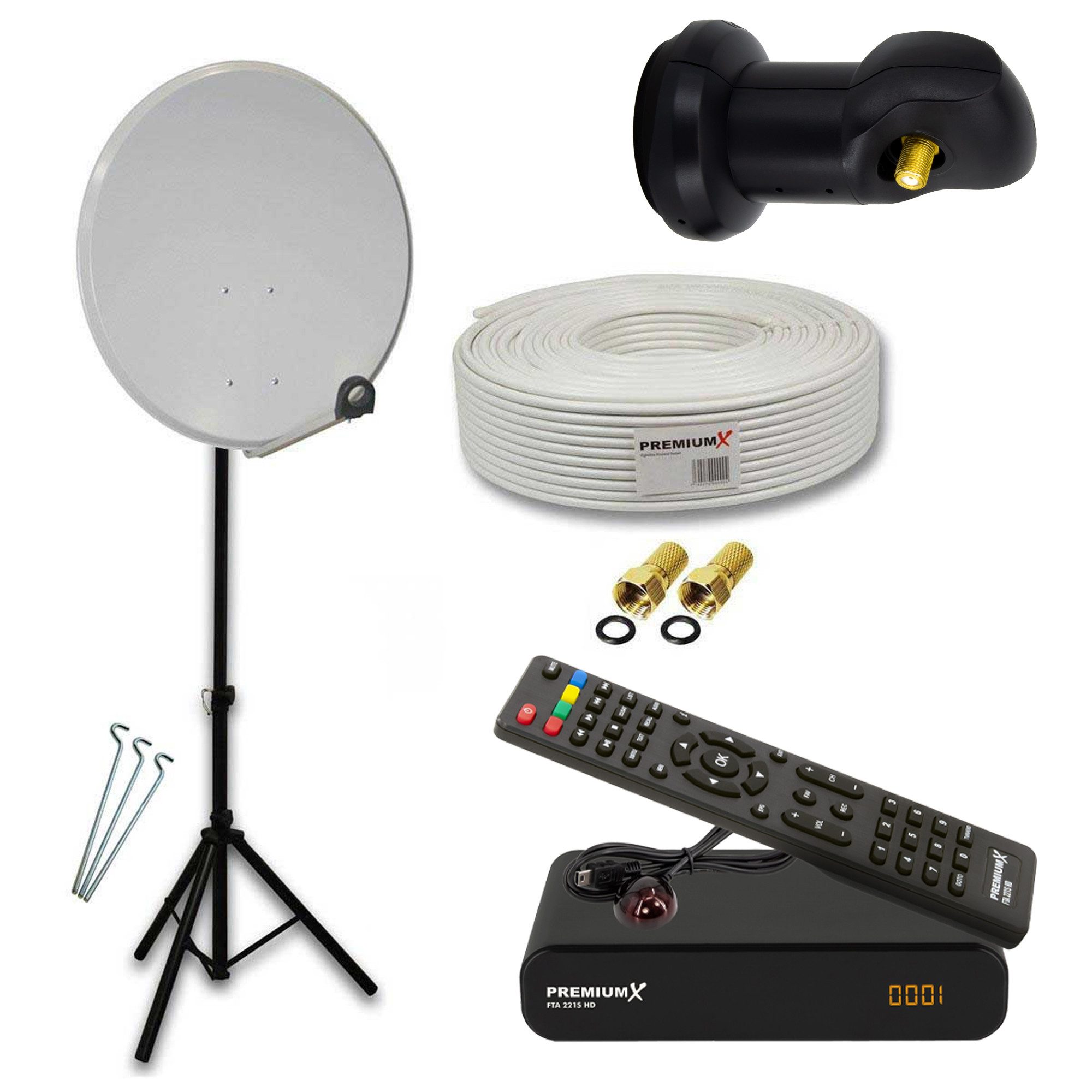 PremiumX Camping Komplett Sat Anlage 45cm