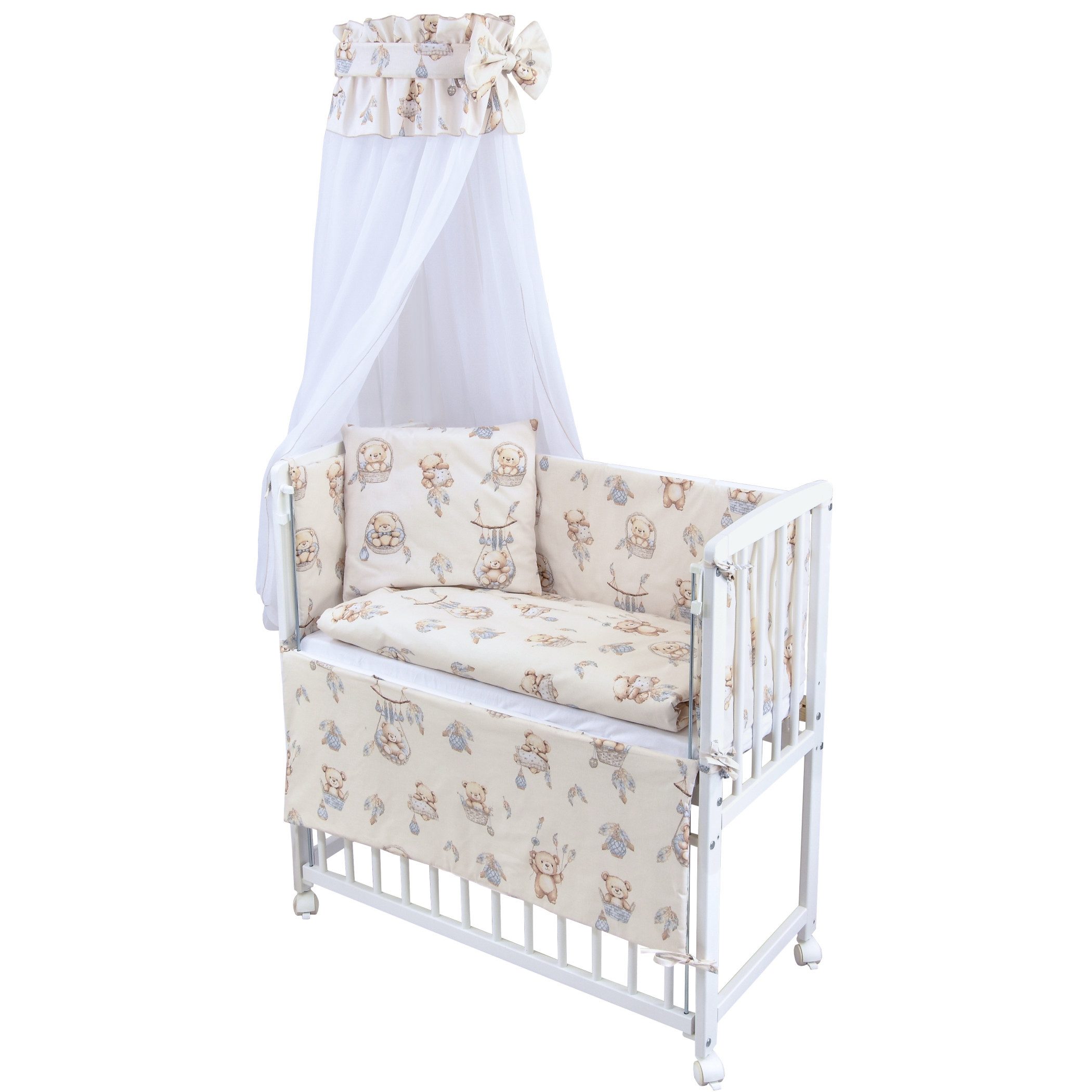 Baby-Delux Beistellbett Babybett Teddy Beige, Stillbett