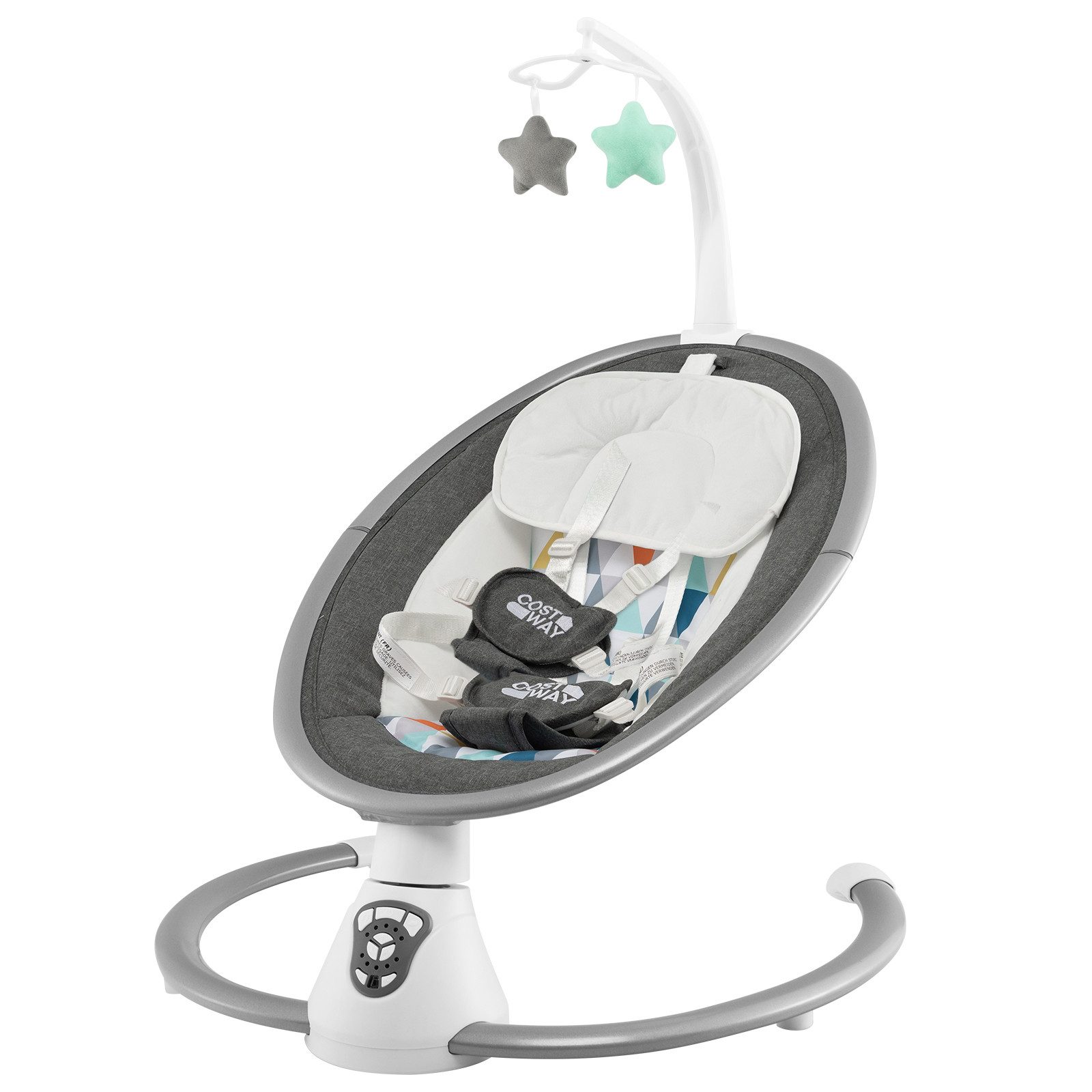COSTWAY Babywippe Babyschaukel, elektrisch mit 5