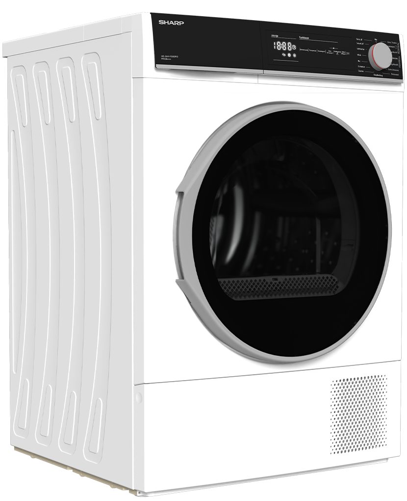 Sharp Wärmepumpentrockner KD-NHH9S8GW3-DE, LED-Display, 15 Trockenprogramme,