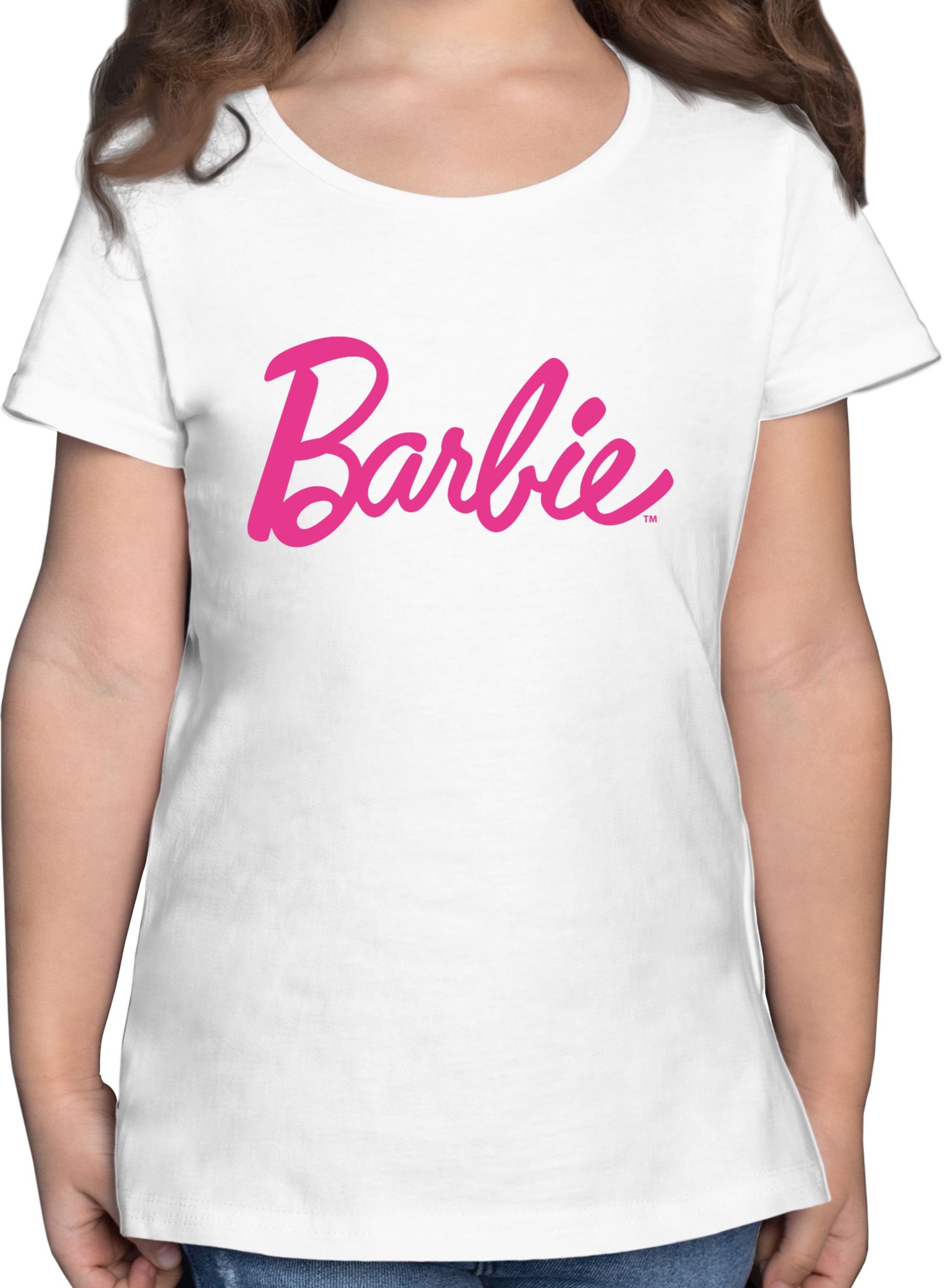 Shirtracer T-Shirt Barbie Logo Schriftzug Barbie