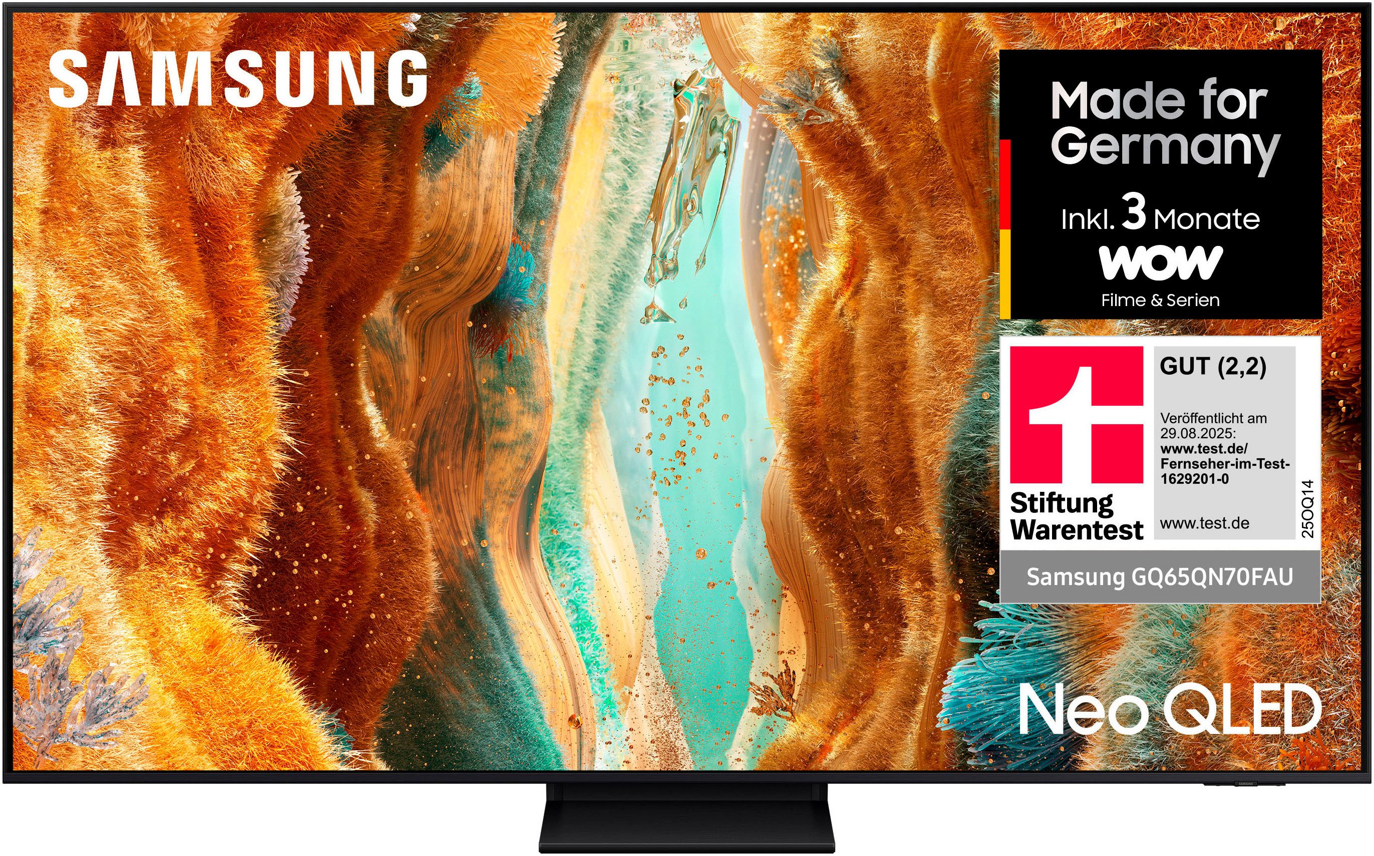 Samsung GQ65QN70FAU QLED-Fernseher (163 cm/65 Zoll,