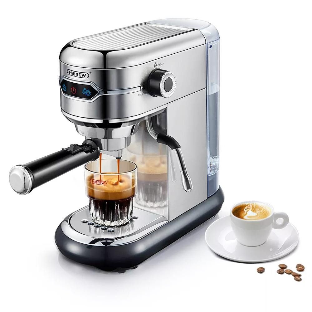 HiBREW Espressomaschine, 19 Bar halbautomatische Espressomaschine,