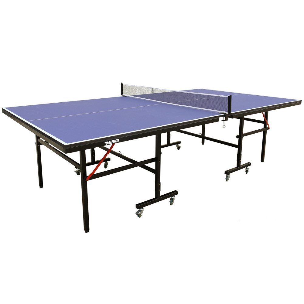 MUWO Tischtennisplatte Premium Indoor Tischtennisplatte, klappbarer