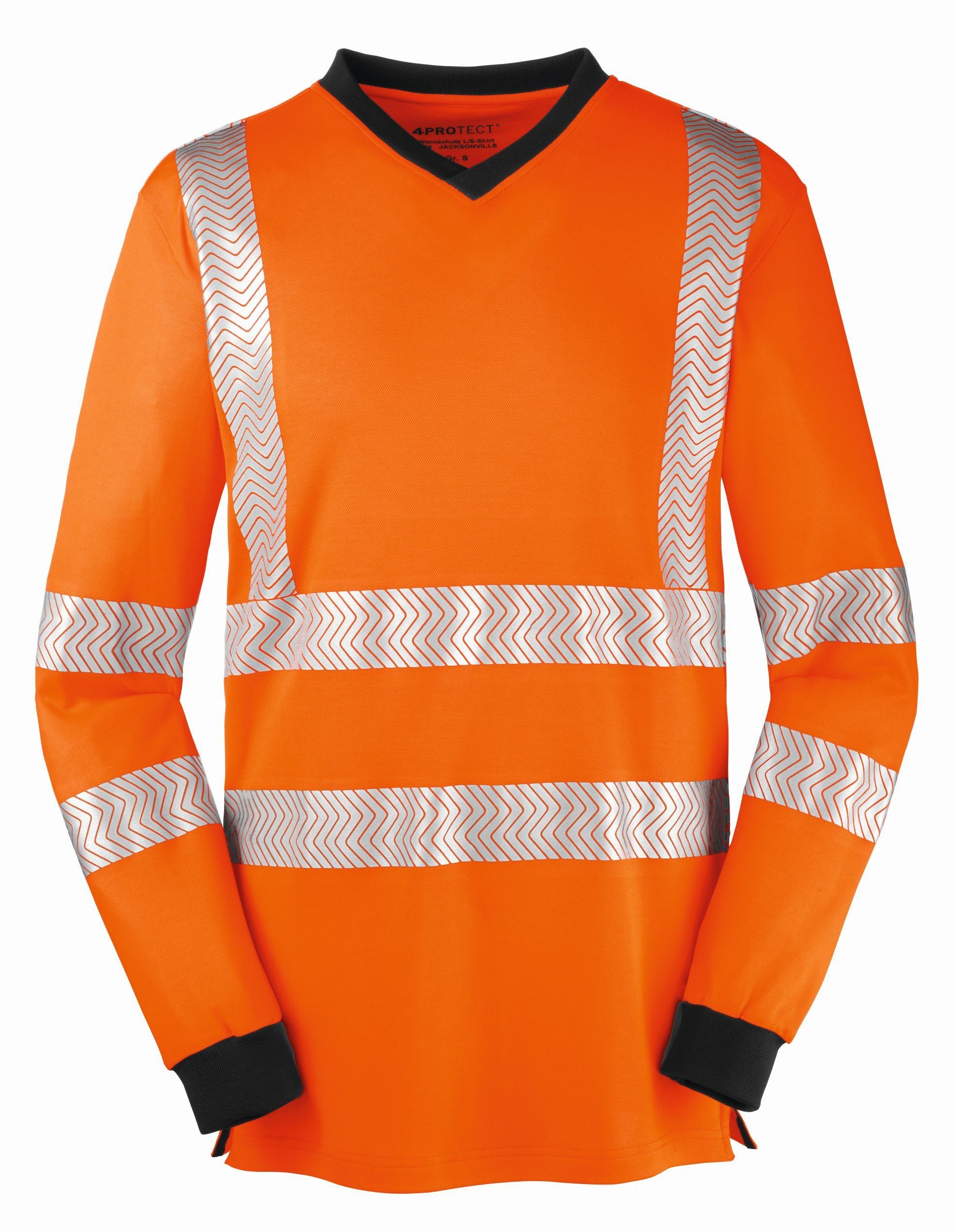 4PROTECT Warnschutz-Shirt Warnschutz-Langarm-Shirt Jacksonville