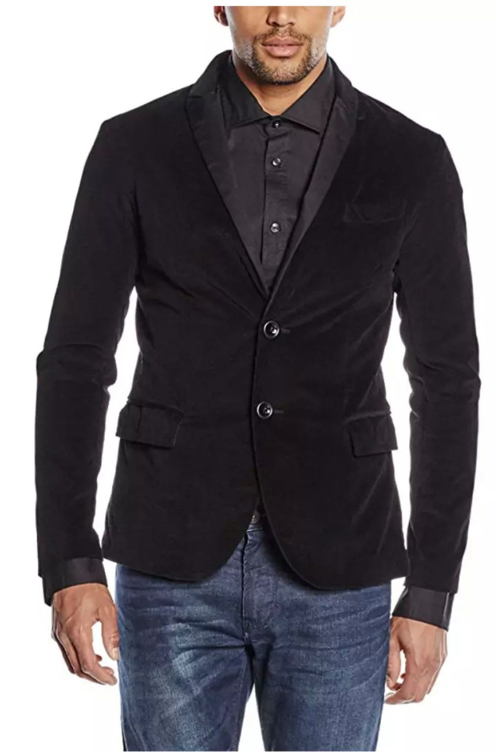Emporio Armani Sakko Samt Sakko Slim
