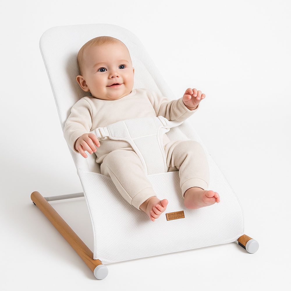 CHILDHOME Babywippe, Babywippe Schaukelstuhl Säugling Babyschaukel