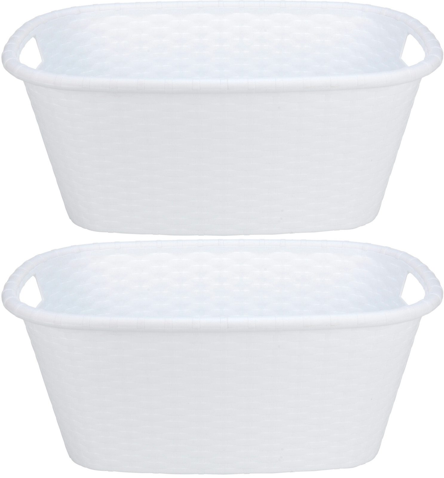 Koopman Wäschekorb Wäschebehäler Einkaufskorb 35 L