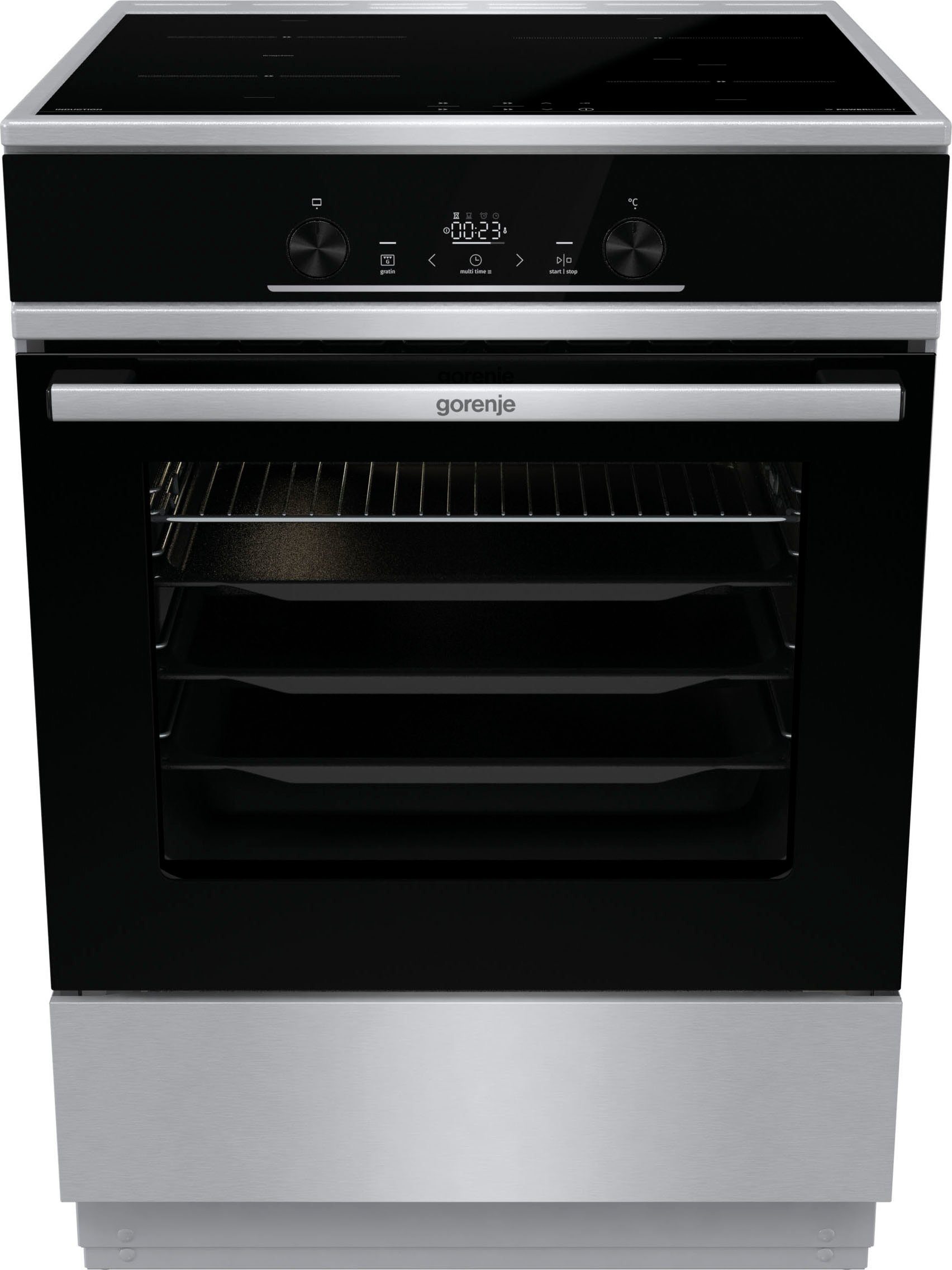 GORENJE Induktions-Standherd GEIT6E80XPG, Pyrolyse-Selbstreinigung