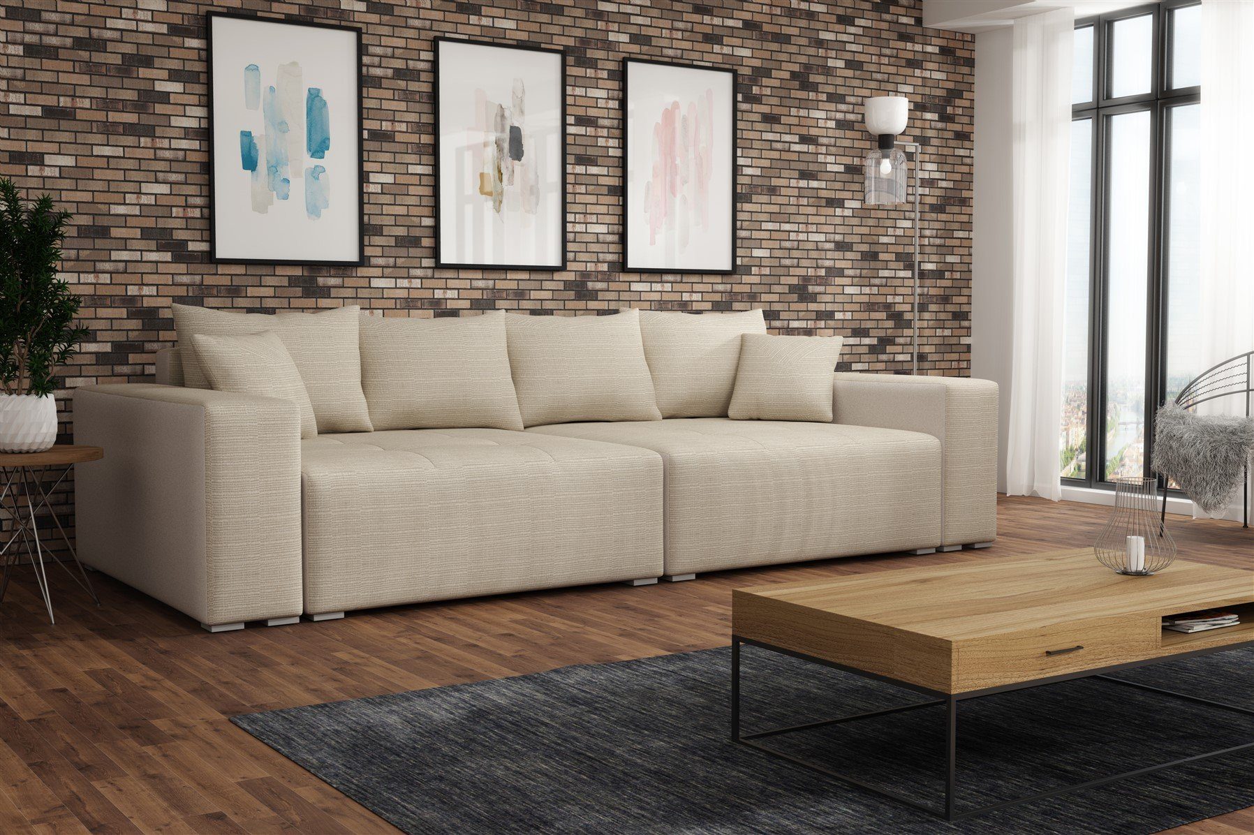 Fun Möbel Big-Sofa Big Sofa Couchgarnitur