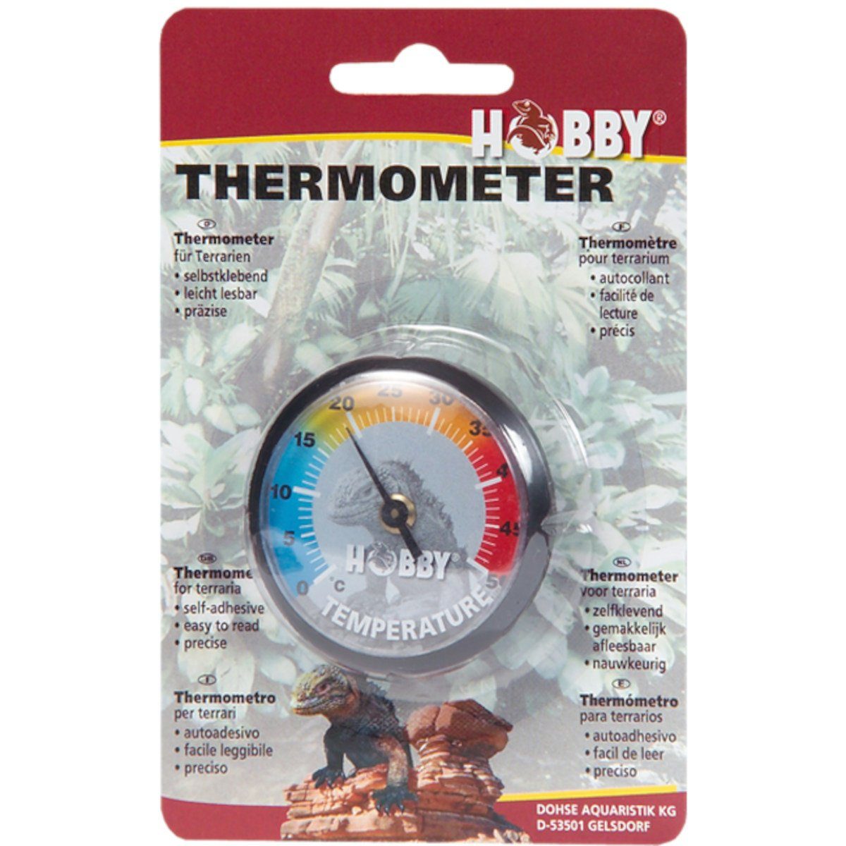 HOBBY Terrarium Analoges Thermometer für Terrarien