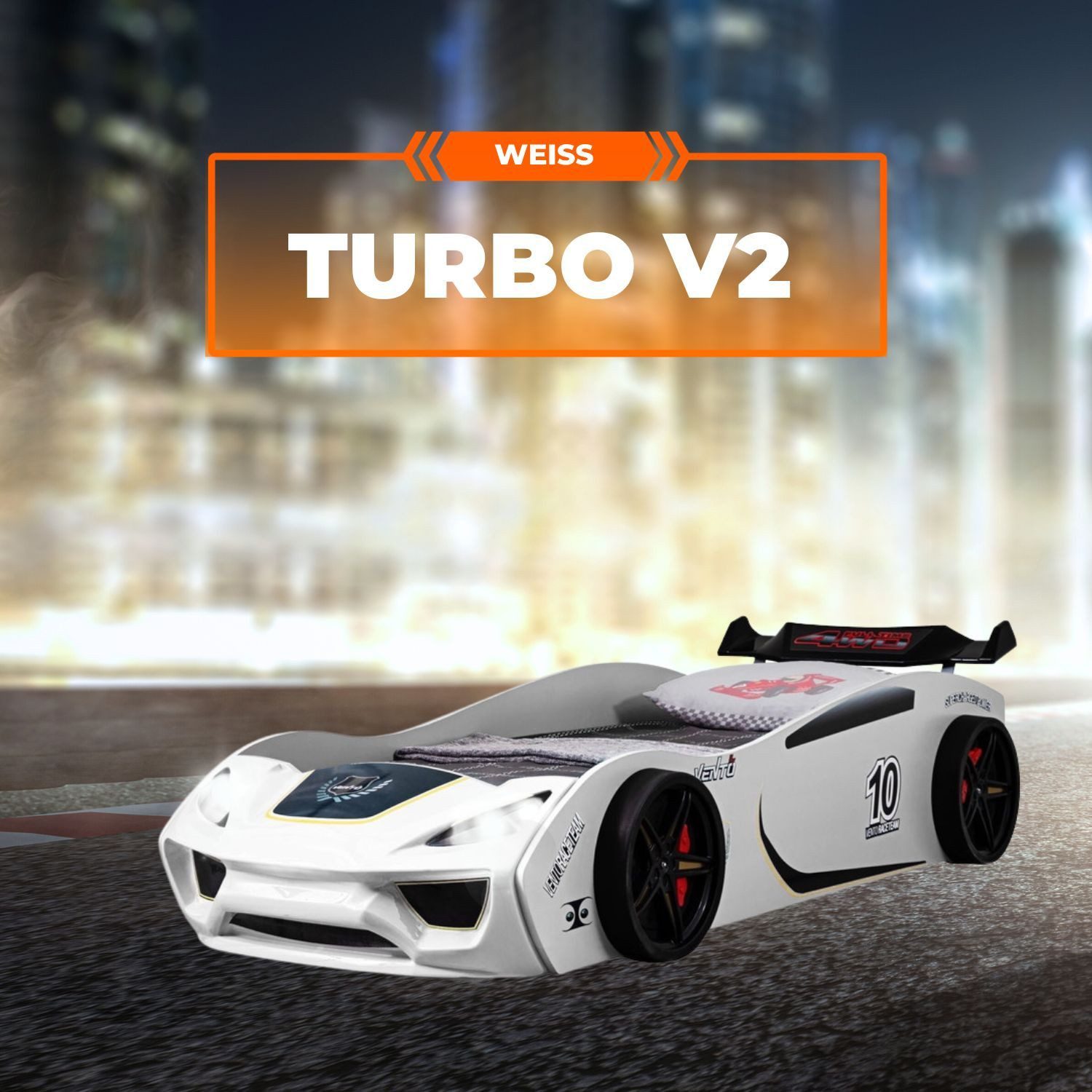 TRAUMMÖBEL Autobett TURBO V2 (Komplett-Set Bett