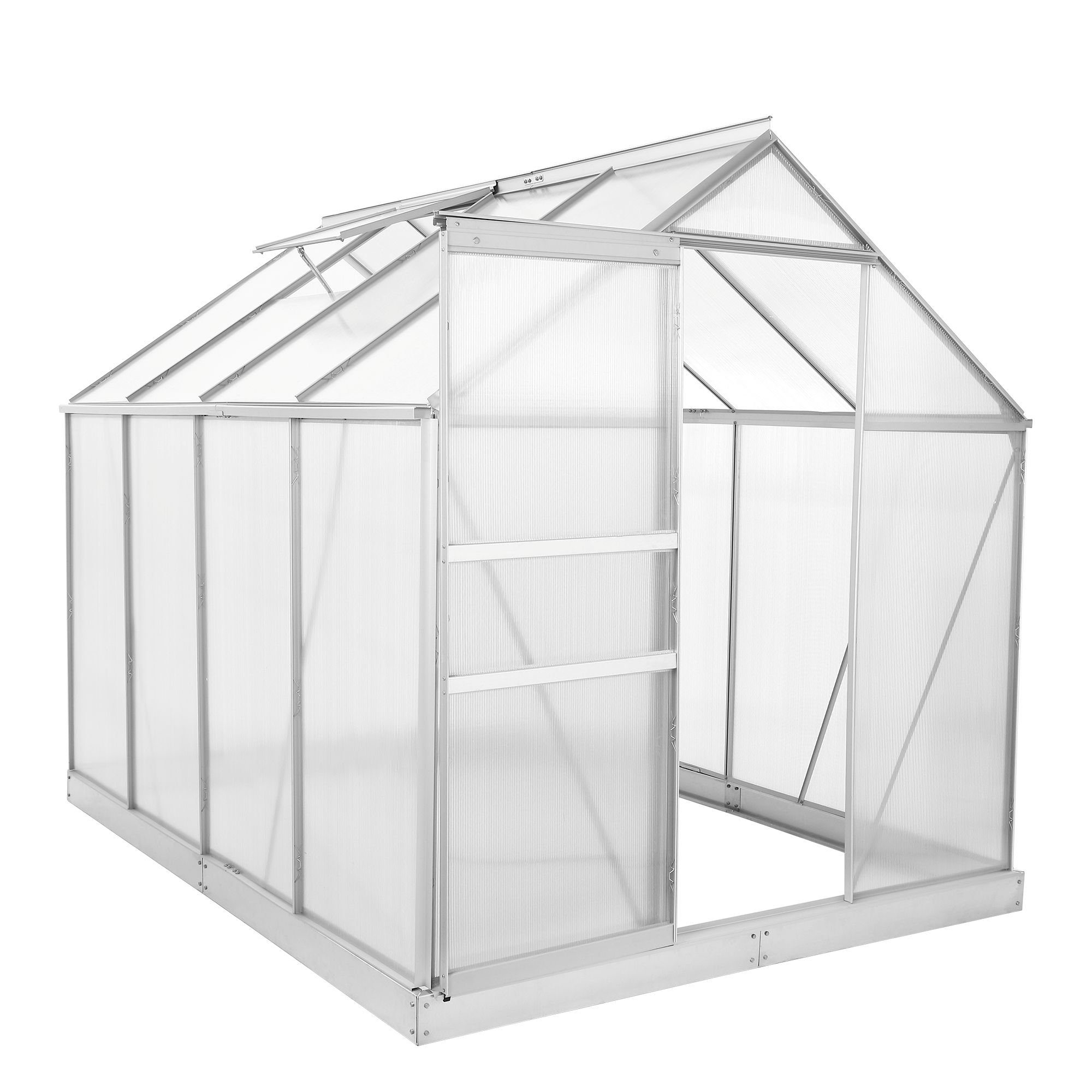 Zelsius Gewächshaus Aluminium Gewächshaus SET, 6