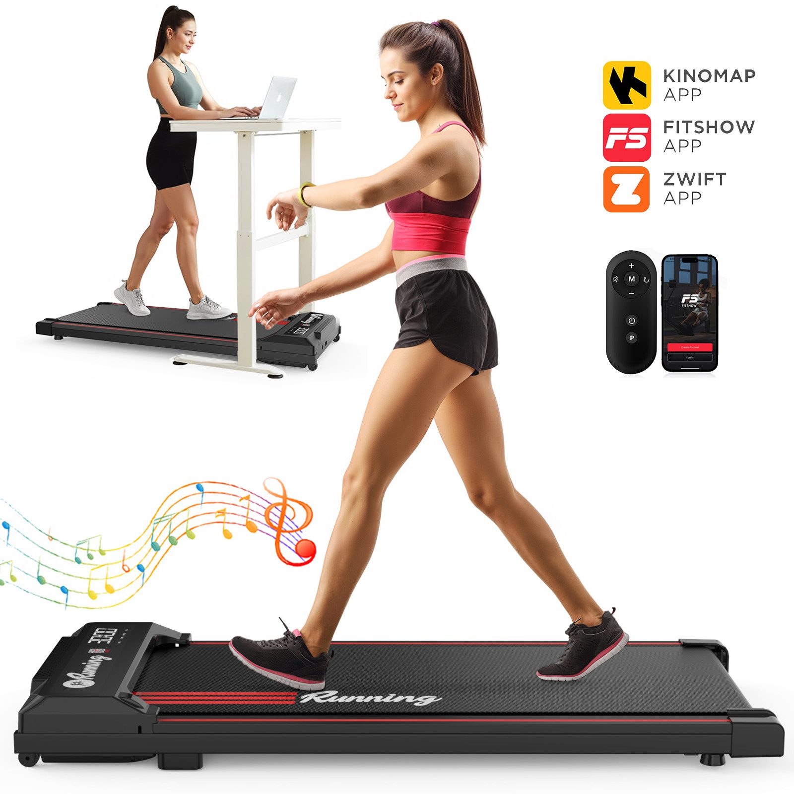 oyajia Laufband Laufband für Zuhause klappbar,