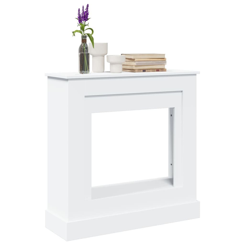 vidaXL Kaminumbauschrank Kaminumrandung Weiß 90x30x90 cm