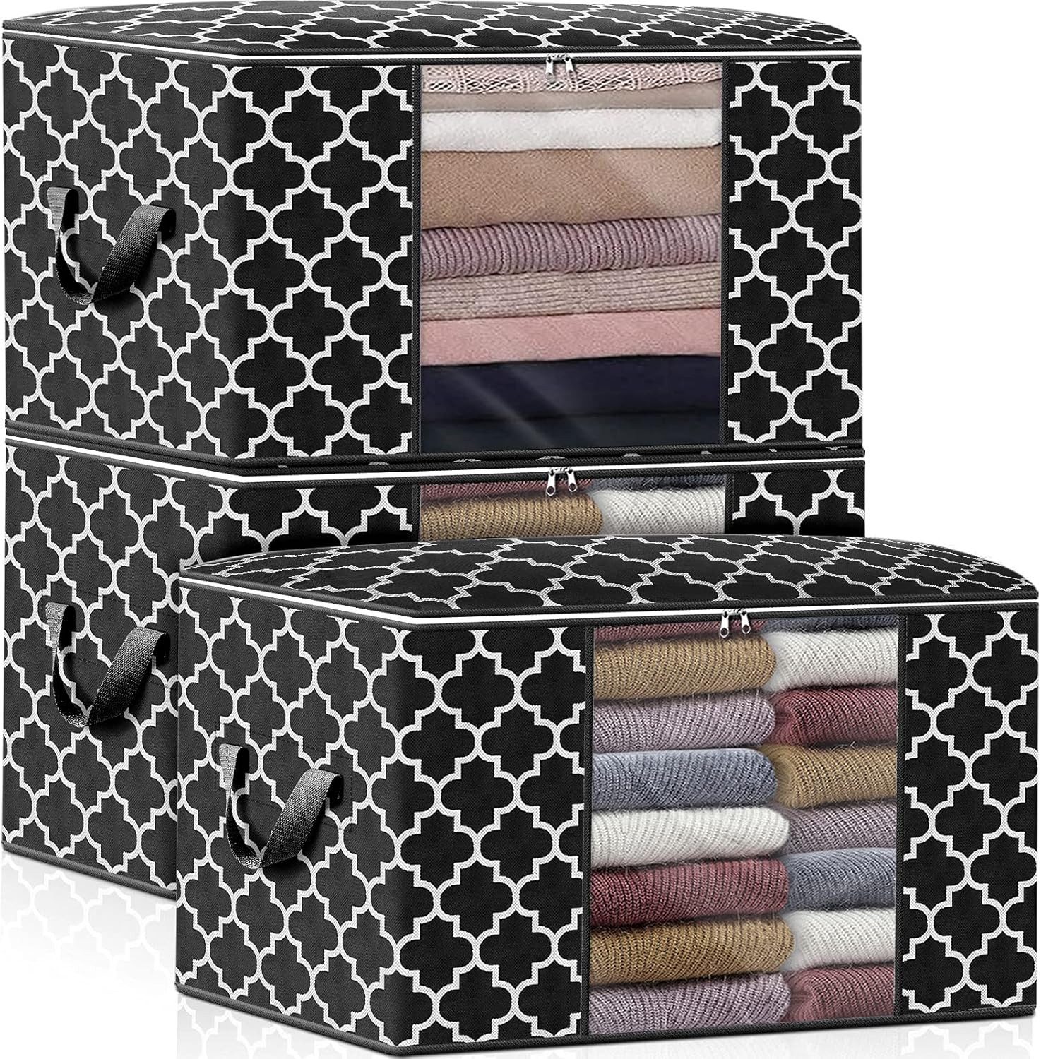 SinLaw Aufbewahrungstasche Großraum-Storagebox 3er-Set für Decken