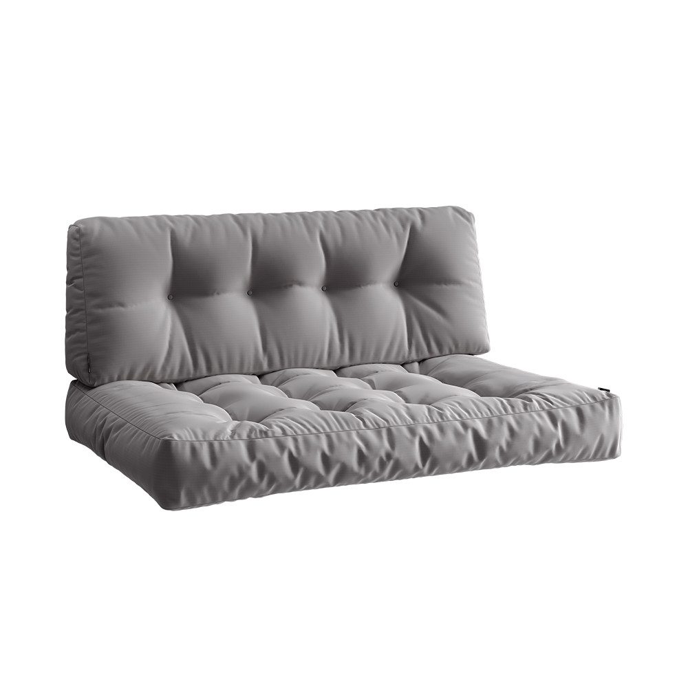 Vicco Palettenkissen Ohio, Grau, 2 Teile,