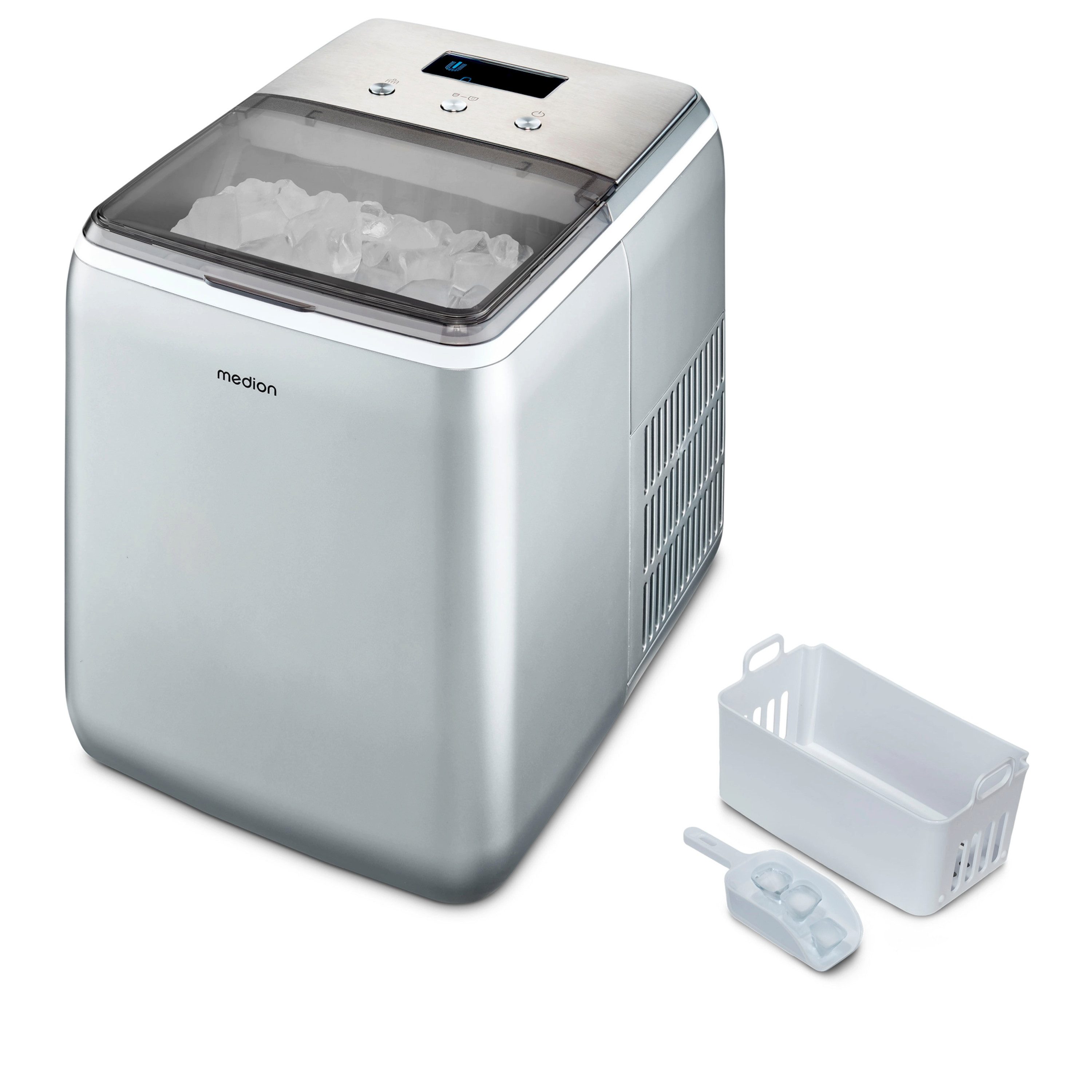 Medion® Eiswürfelmaschine MEDION Klareis Eiswürfelbereiter MD
