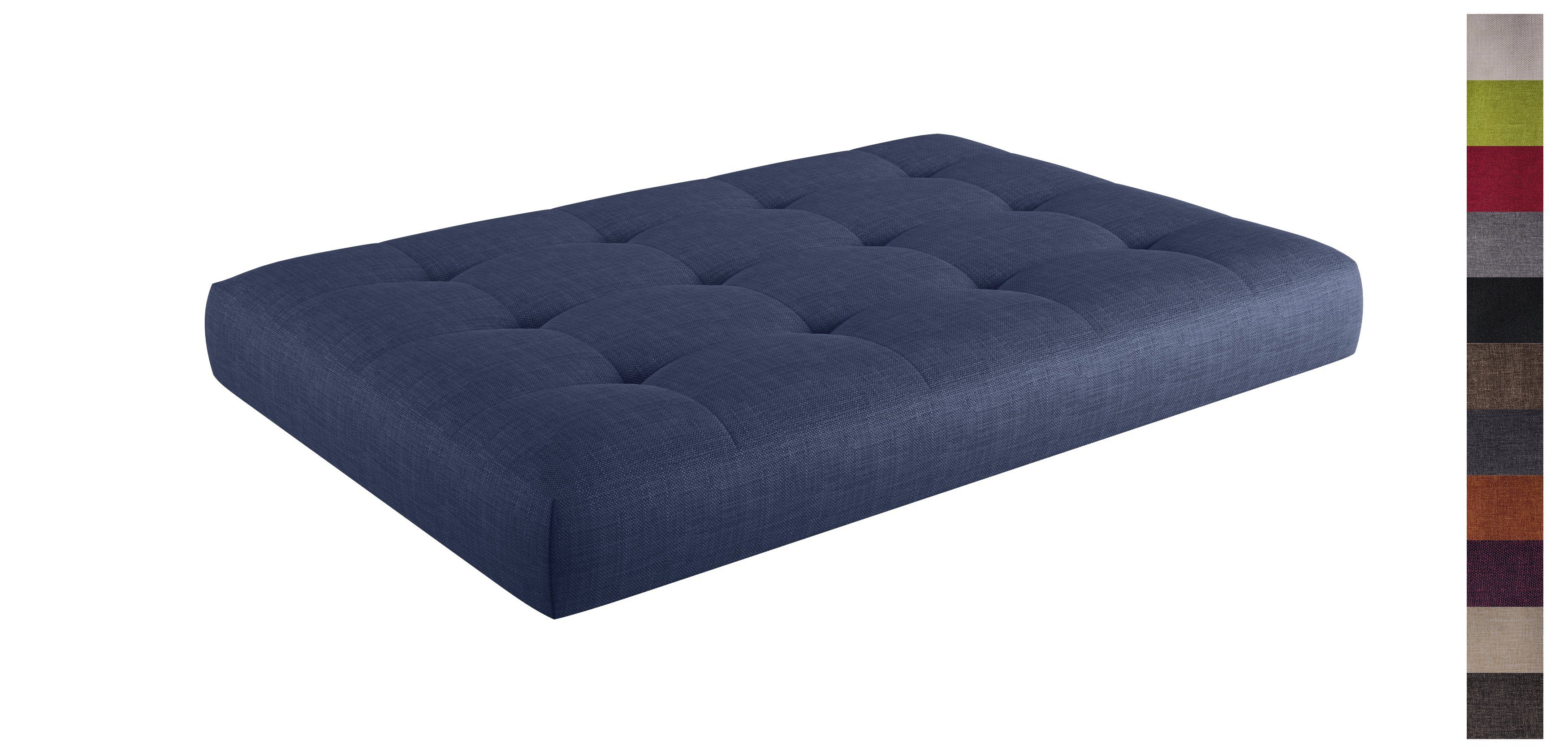 sunnypillow Sitzkissen Palettenkissen gesteppt Sitzkissen 120x60x15cm,