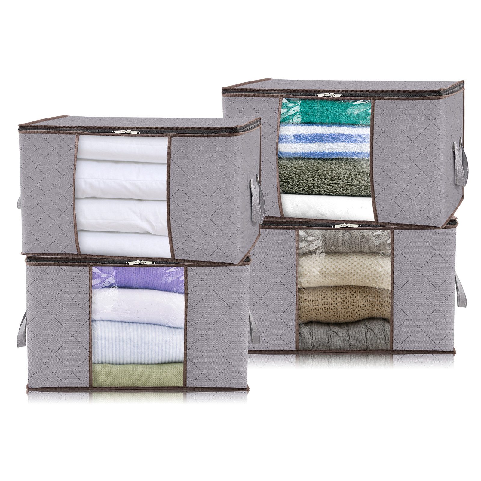 Lifewit Kleiderschutzhülle 120L Aufbewahrungstasche für Bettdecken,