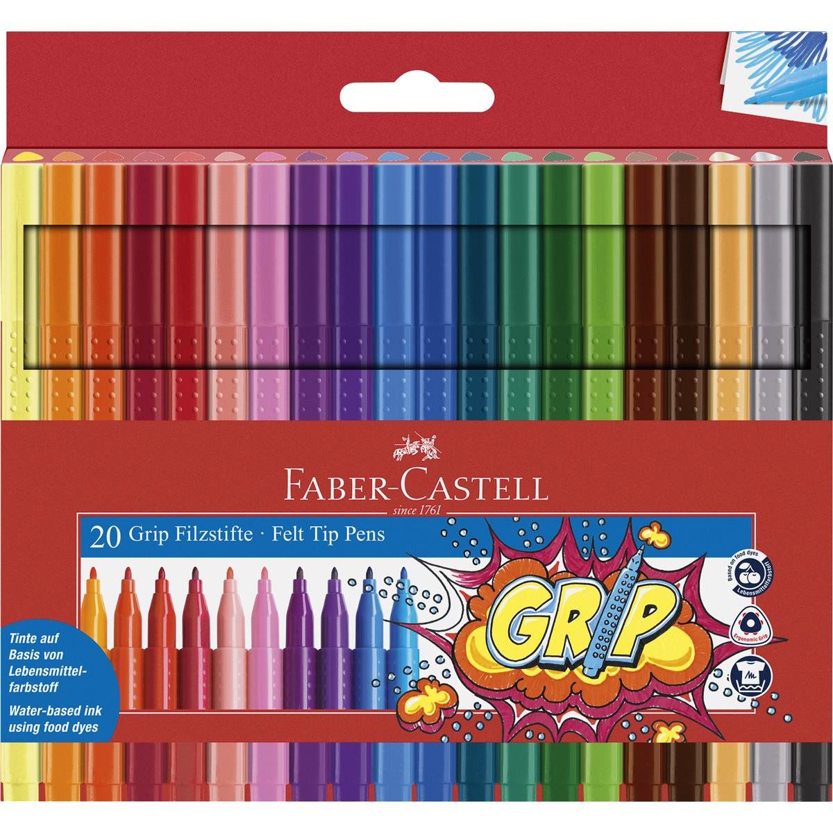 Faber-Castell Filzstift Faber-Castell Grip Colour Marker