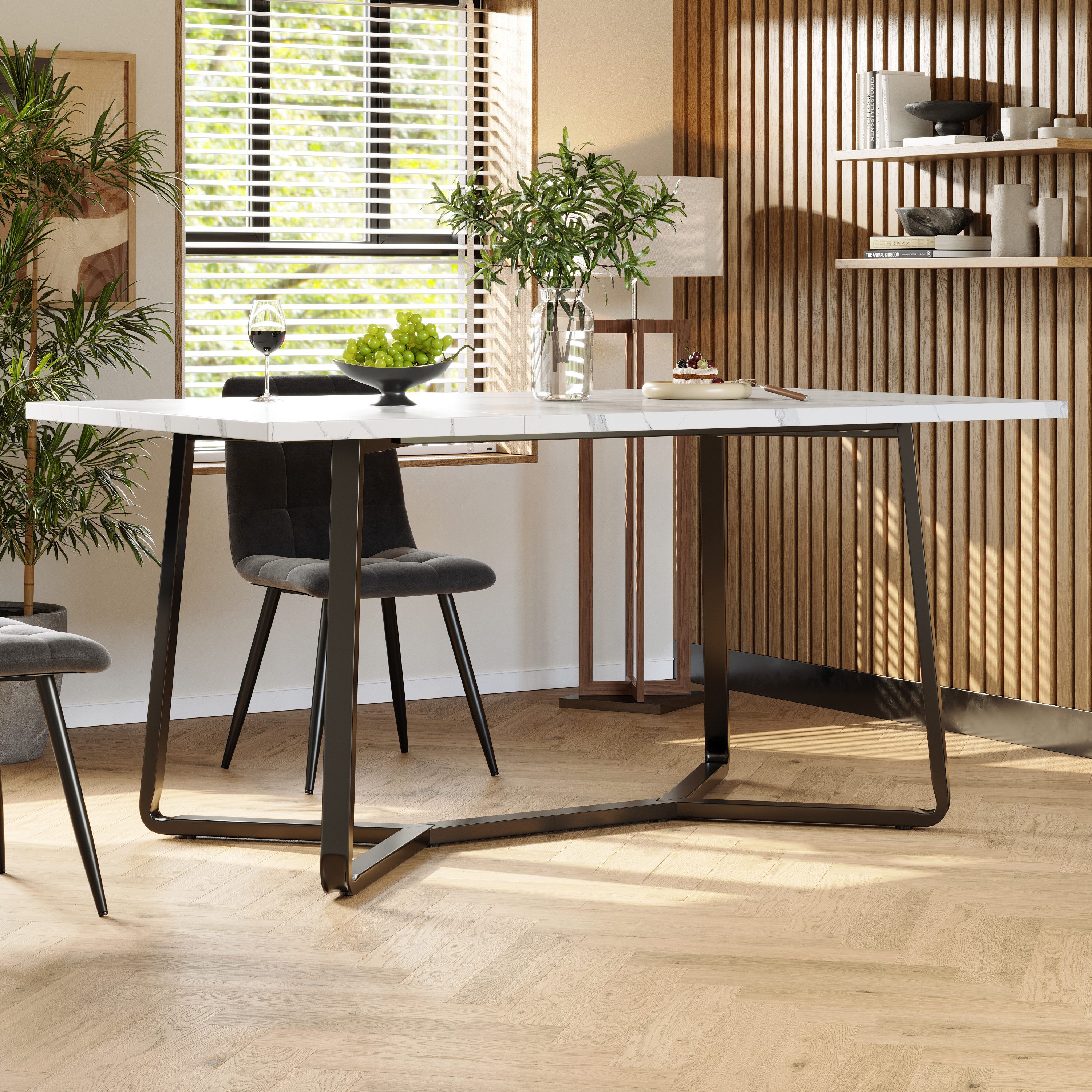 OKWISH Essgruppe Moderner Küchentisch Set,Essgruppe, (Eleganter