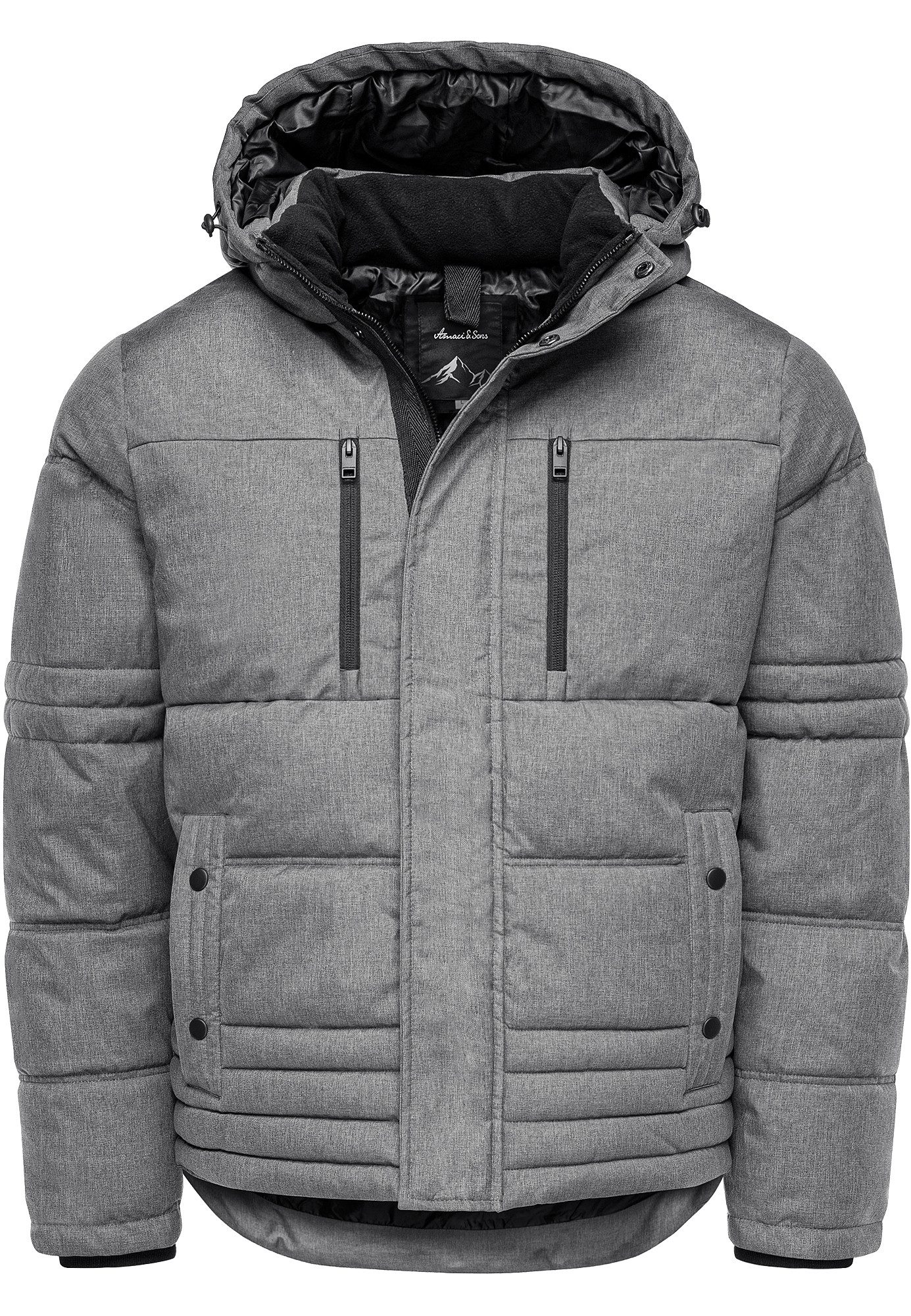 Amaci&Sons Winterjacke COYOTE Winterjacke Herren Gefütterte