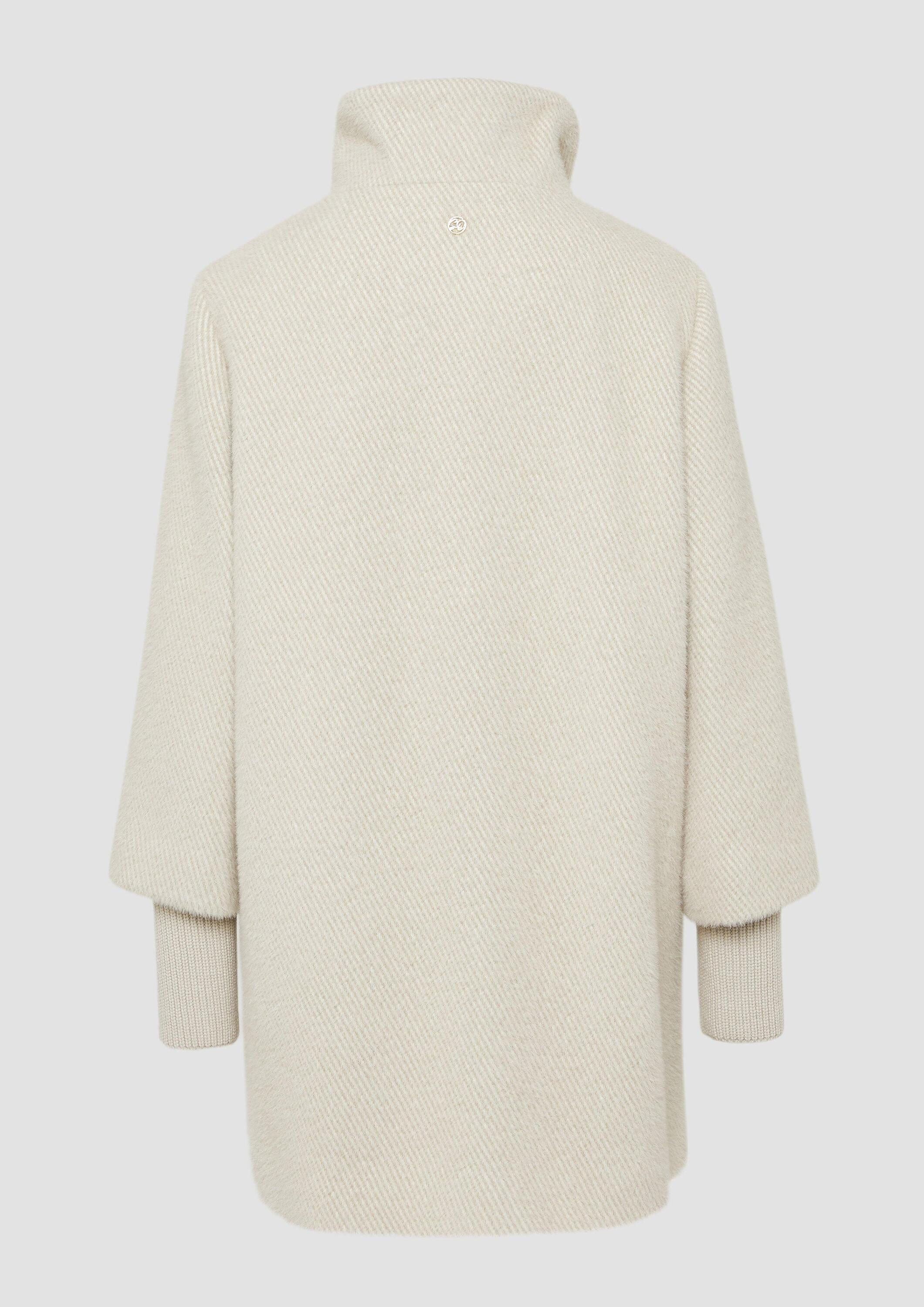 s.Oliver T-Shirt Outdoor-Mantel Flauschiger Mantel mit