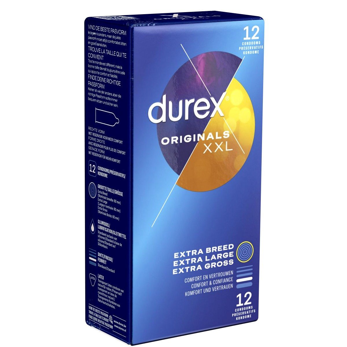 durex XXL-Kondome Originals XXL Packung mit,