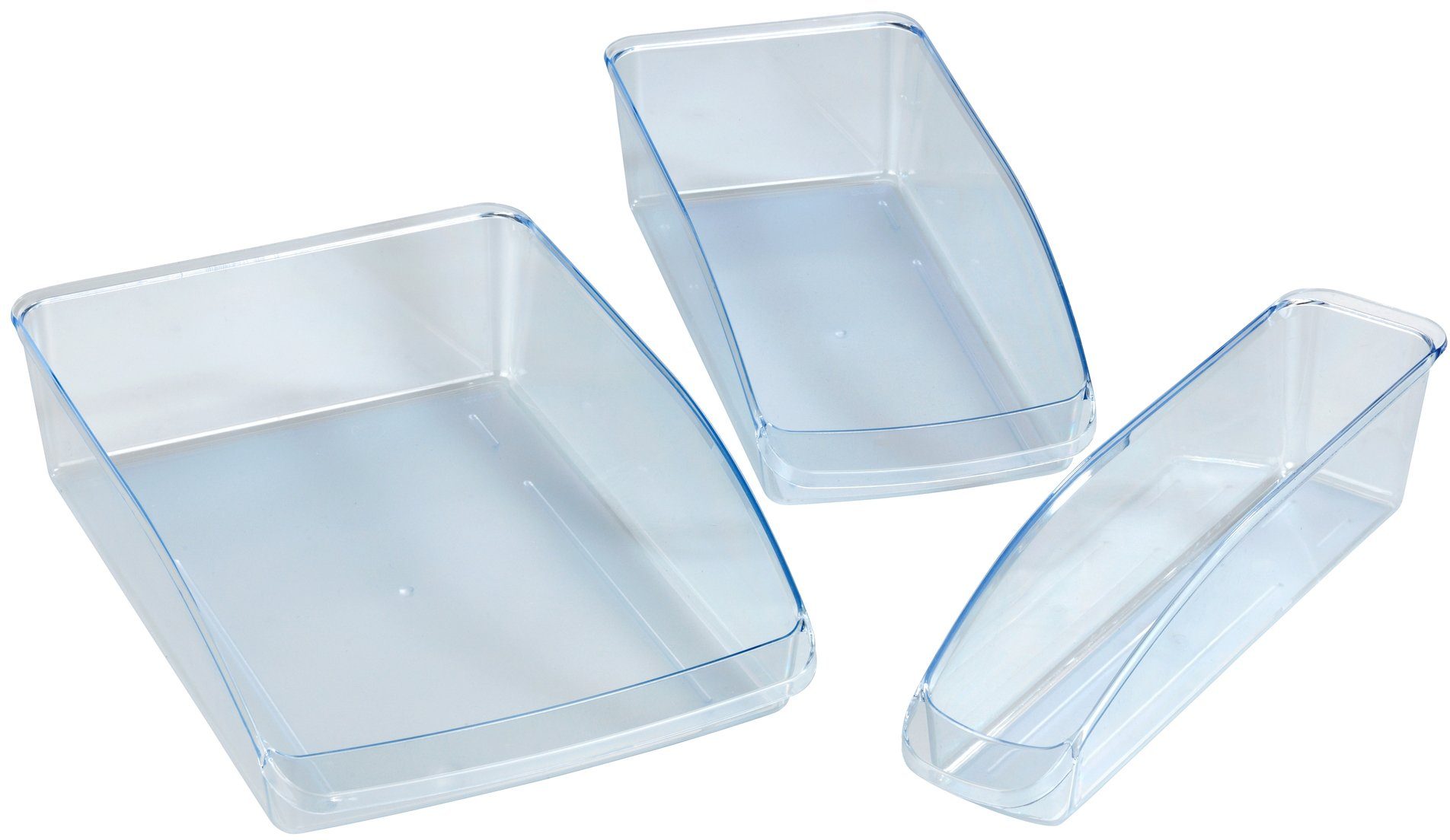 WENKO Aufbewahrungssystem Kühlschrank-Organizer, Kunststoff, (Set, 3-tlg),
