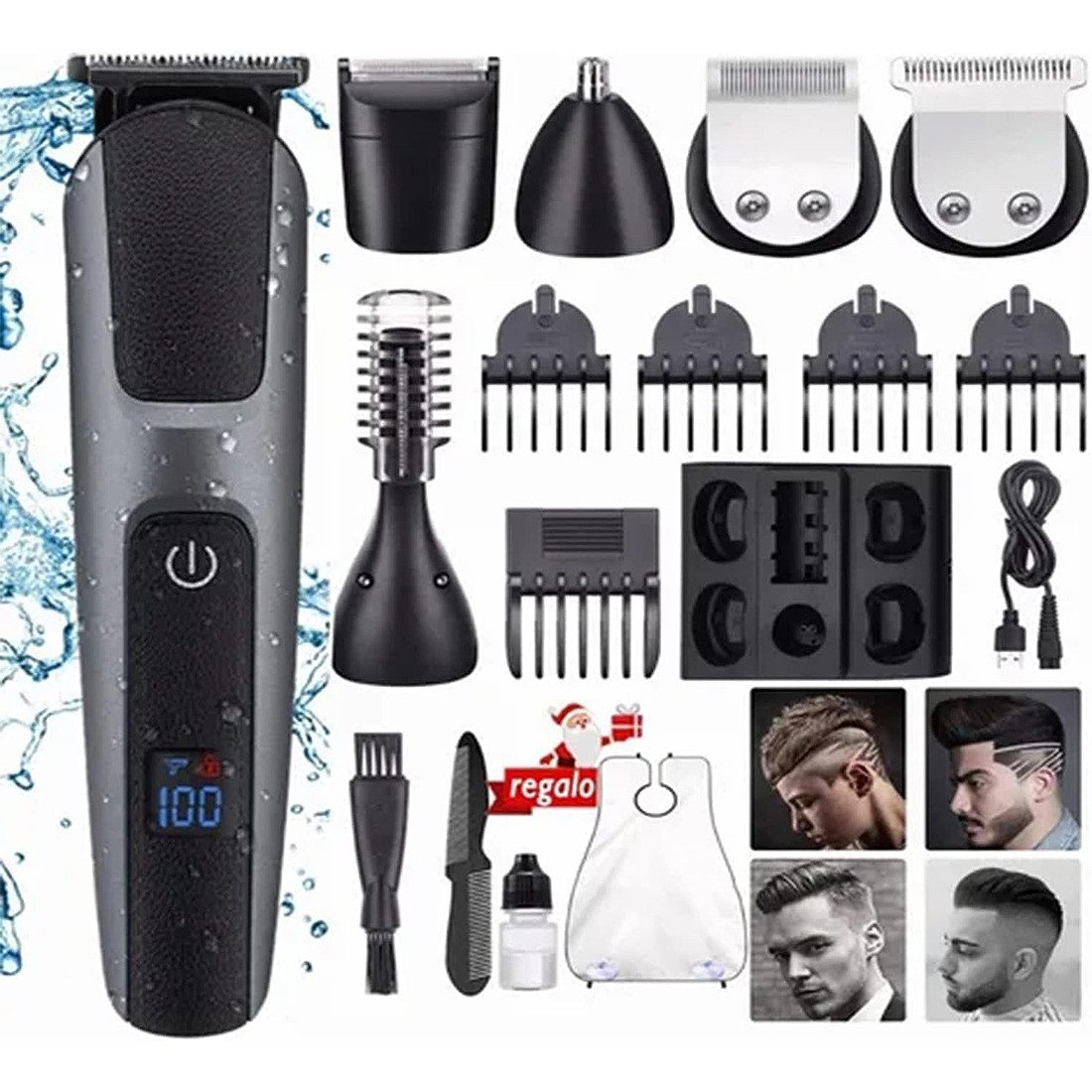 ZEUOPQ Haarschneider Haarschneider 6 in 1